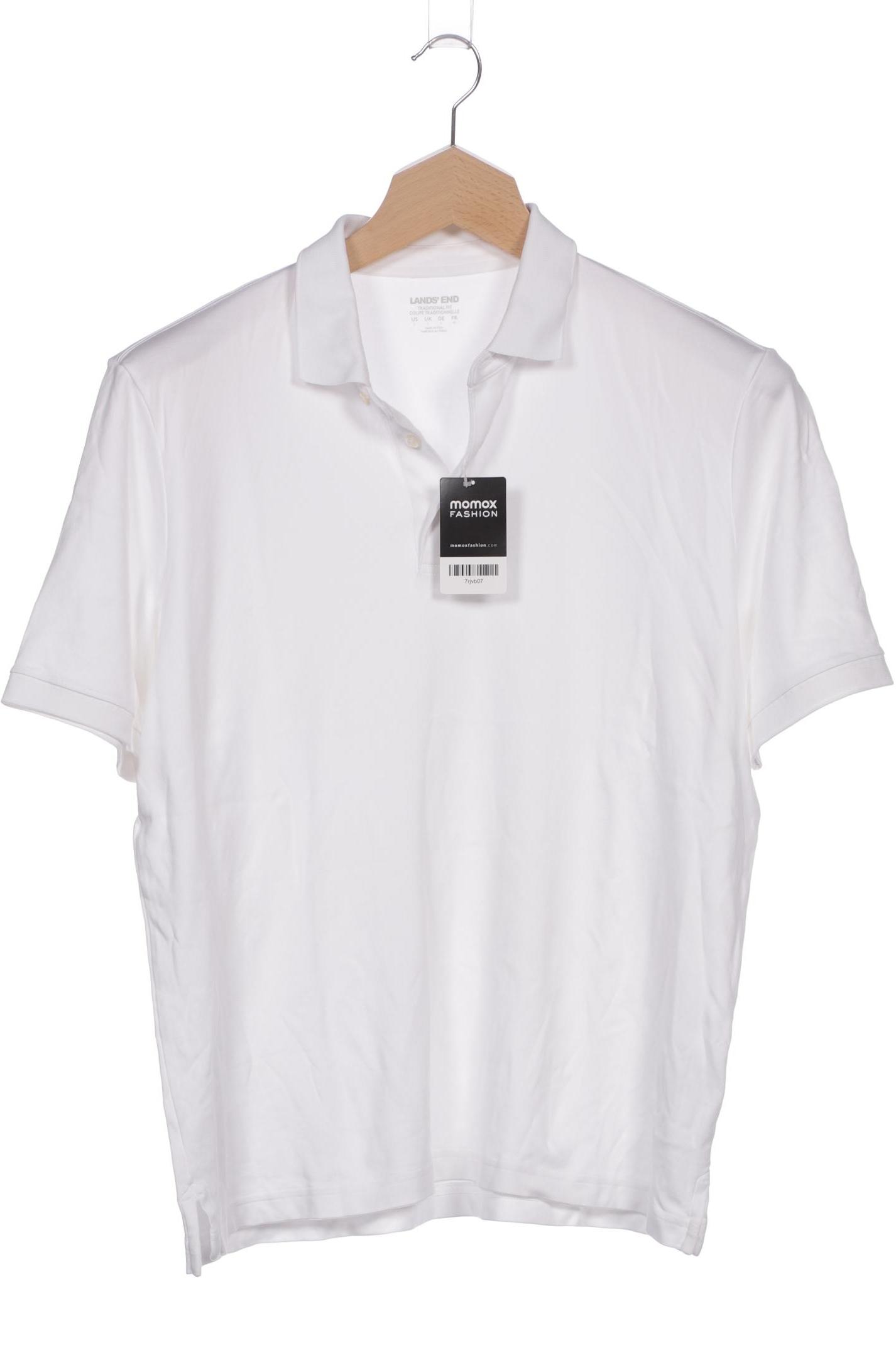 

Lands End Herren Poloshirt, weiß, Gr. 52