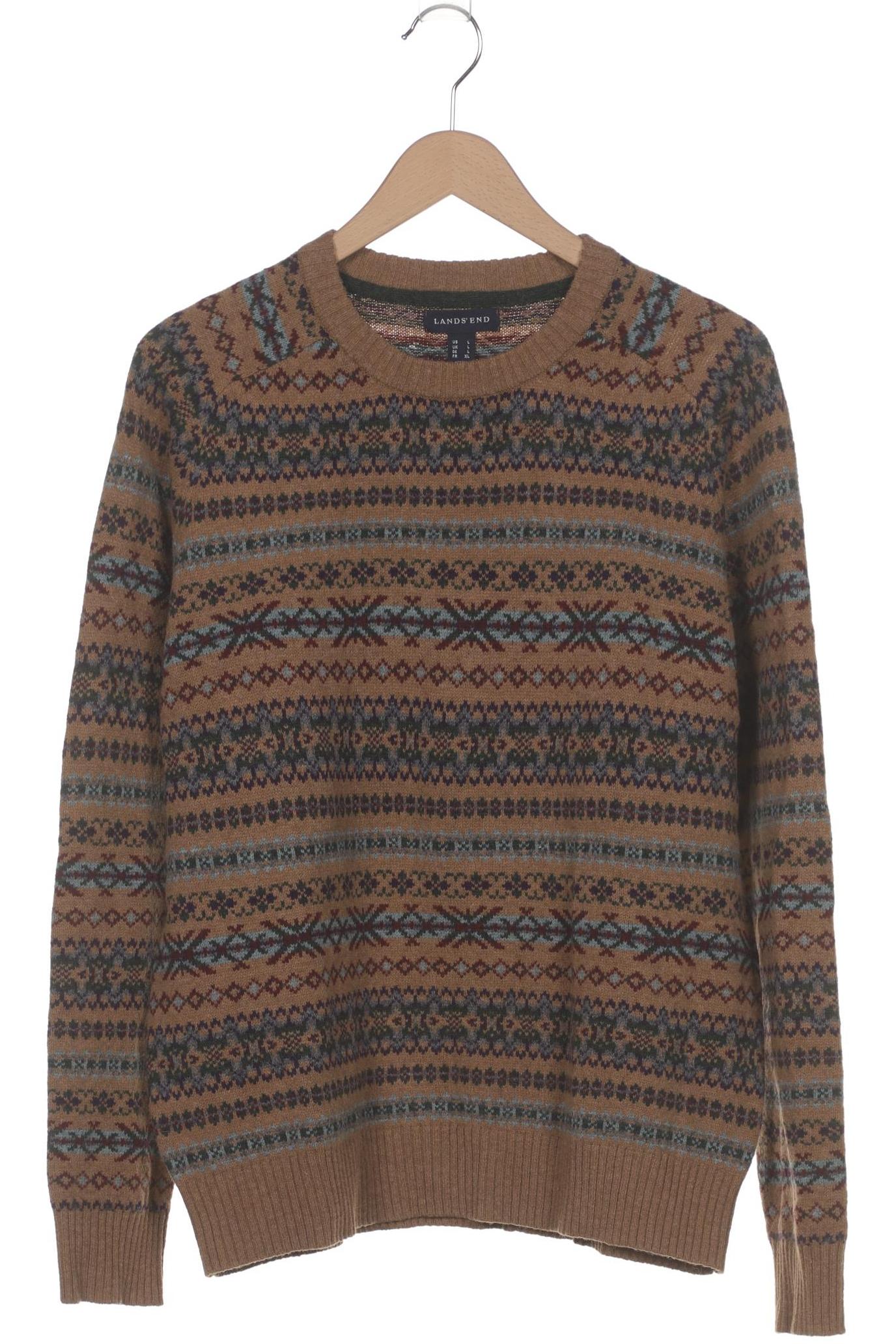 

Lands End Herren Pullover, braun, Gr. 52