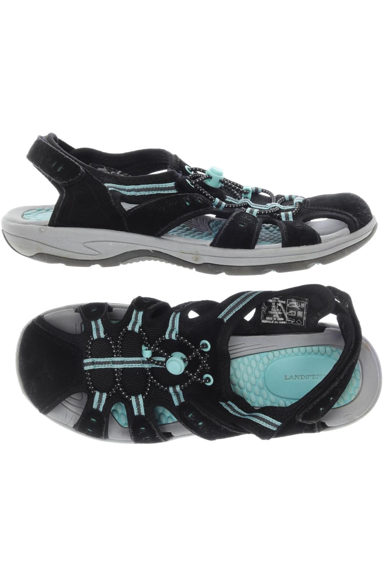 

Lands End Herren Sandale, schwarz, Gr. 41.5