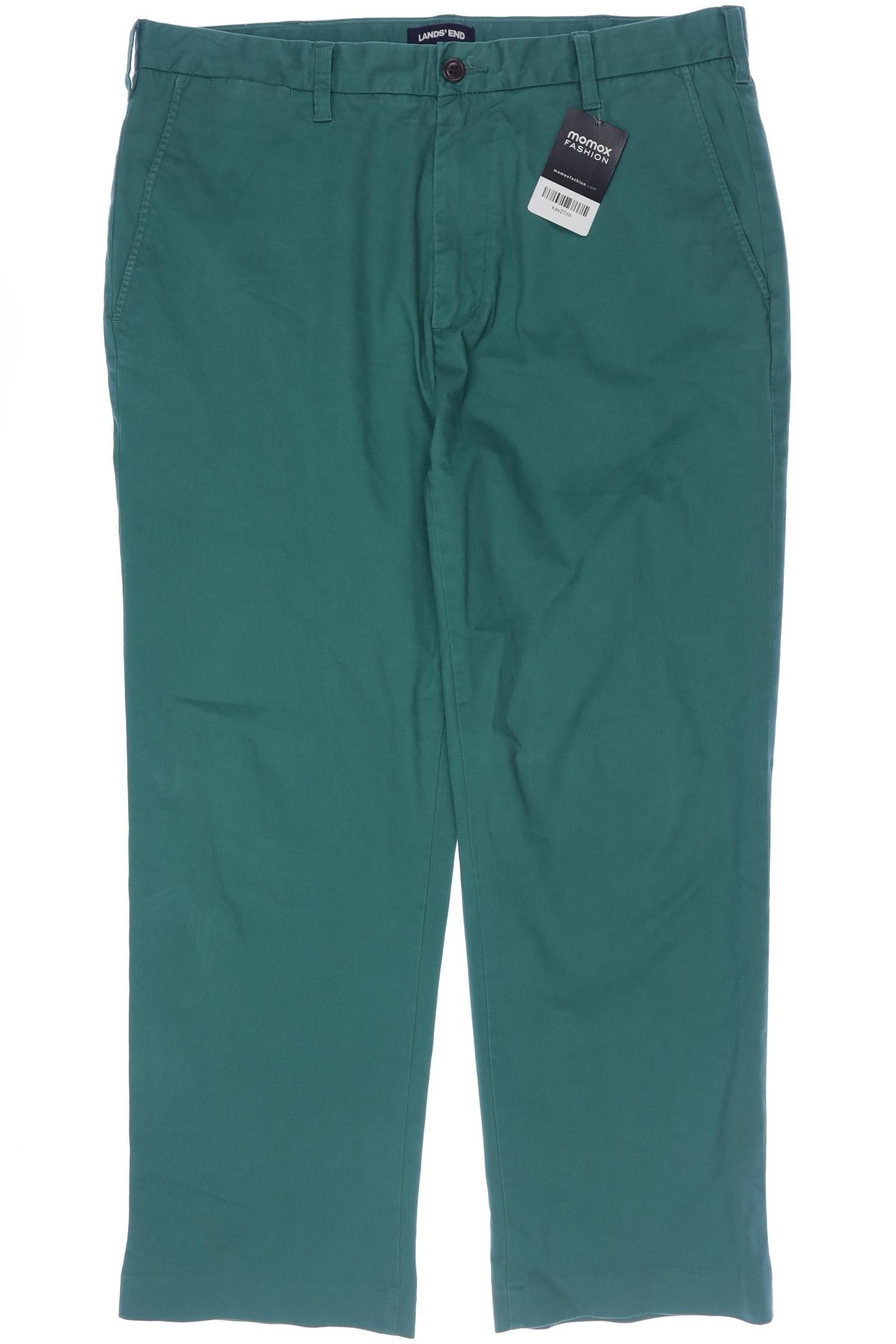 

Lands End Herren Stoffhose, türkis, Gr. 52