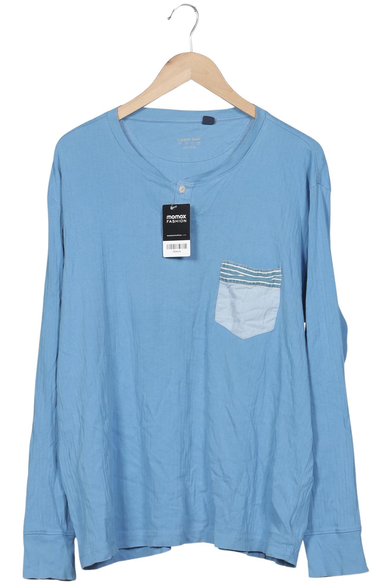 

Lands End Herren Langarmshirt, hellblau, Gr. 54