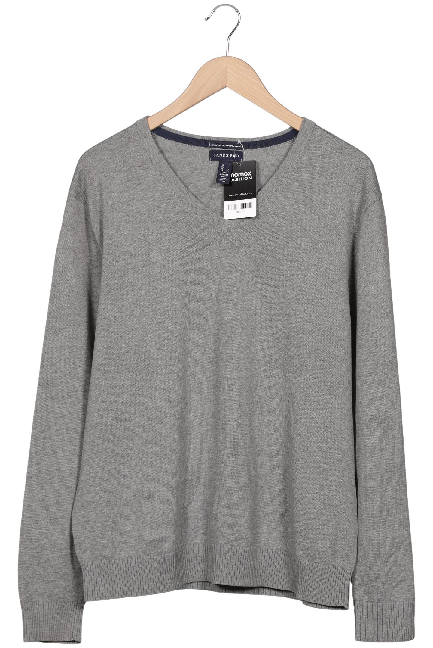 

Lands End Herren Pullover, grau, Gr. 52