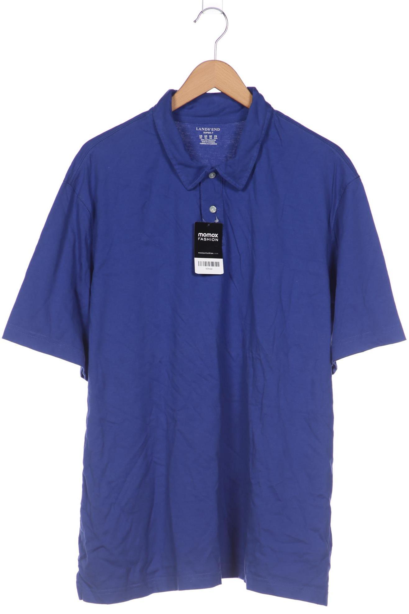 

Lands End Herren Poloshirt, blau, Gr. 56