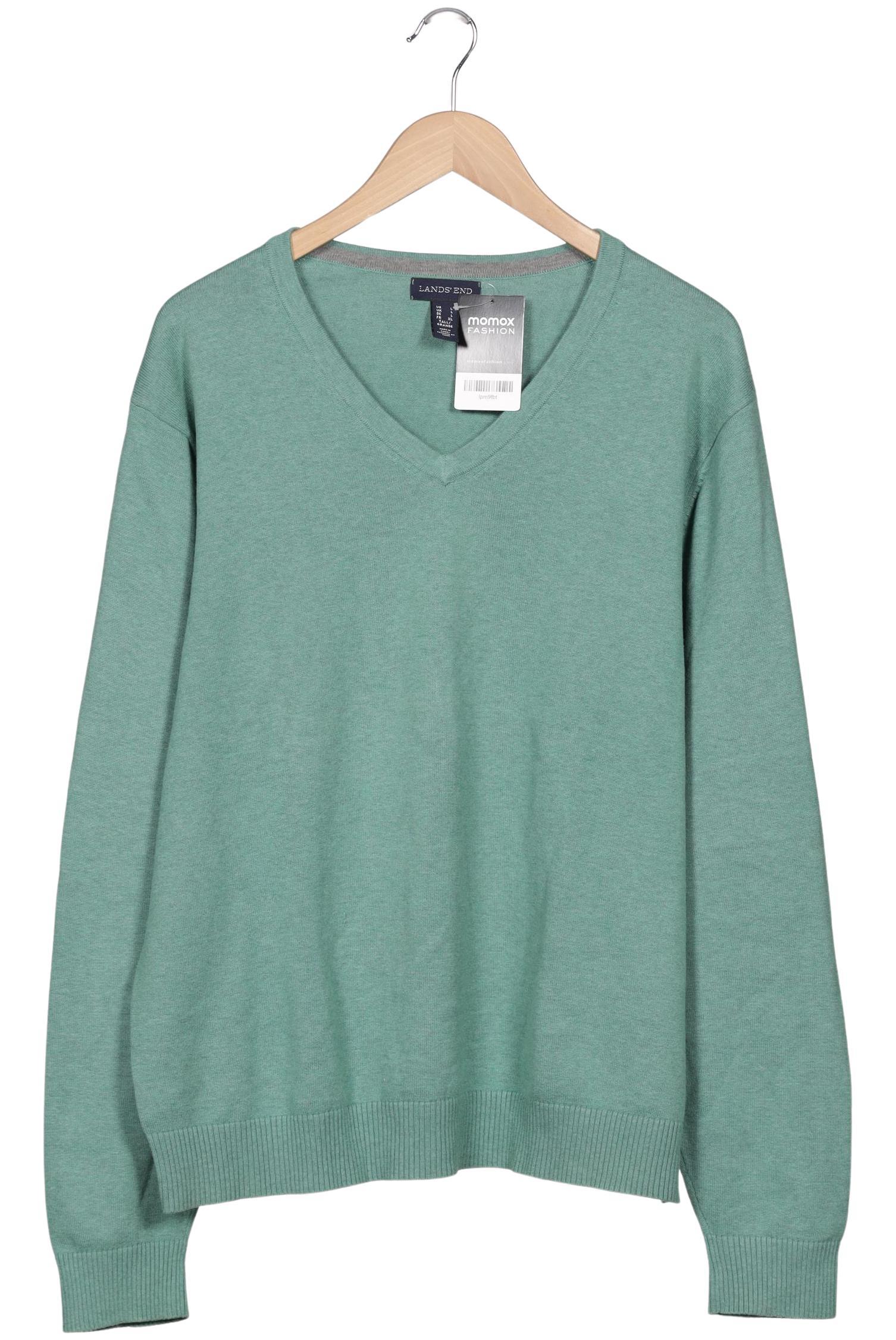 

Lands End Herren Pullover, türkis, Gr. 52