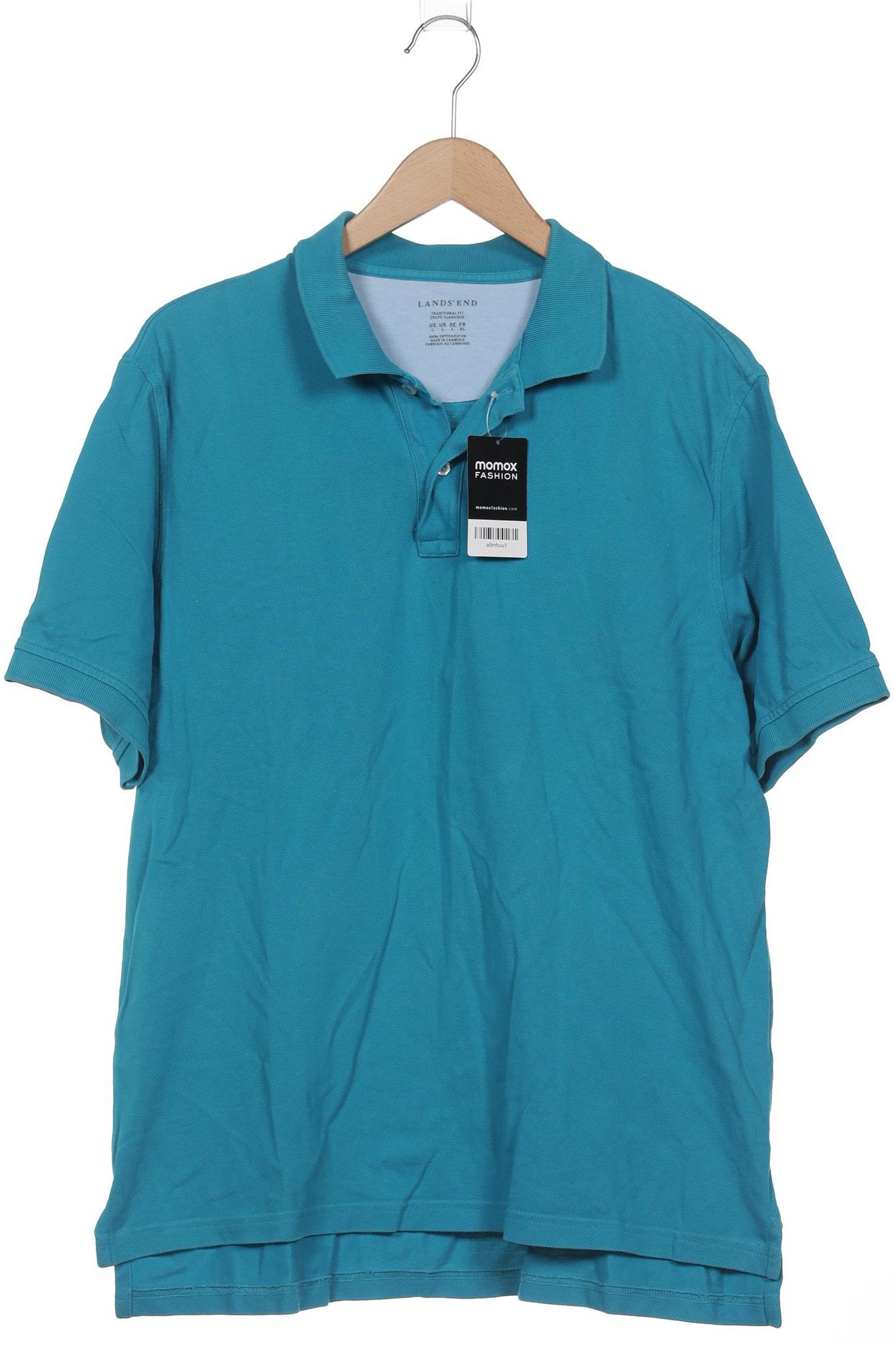 

Lands End Herren Poloshirt, blau, Gr. 52