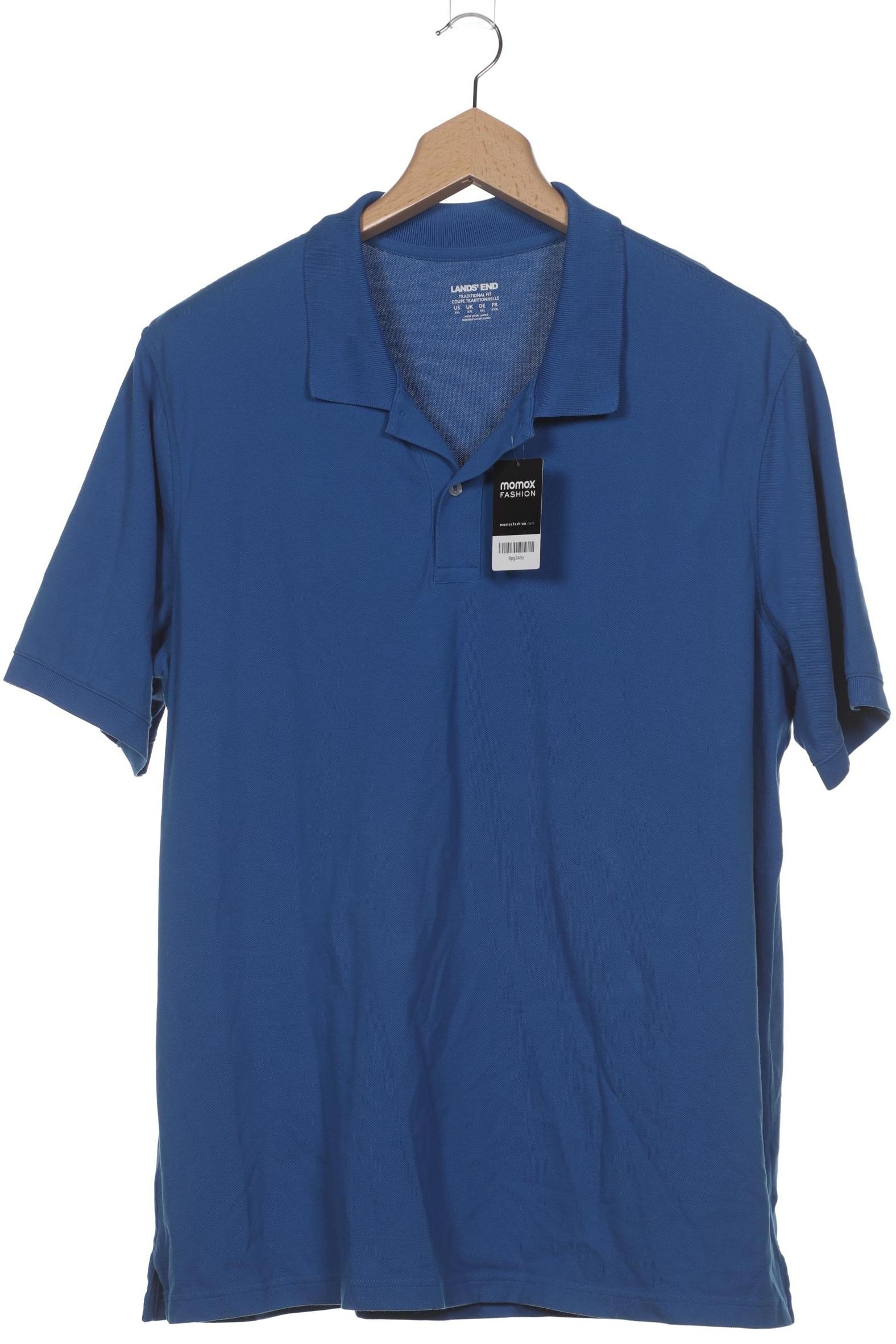 

Lands End Herren Poloshirt, blau, Gr. 56