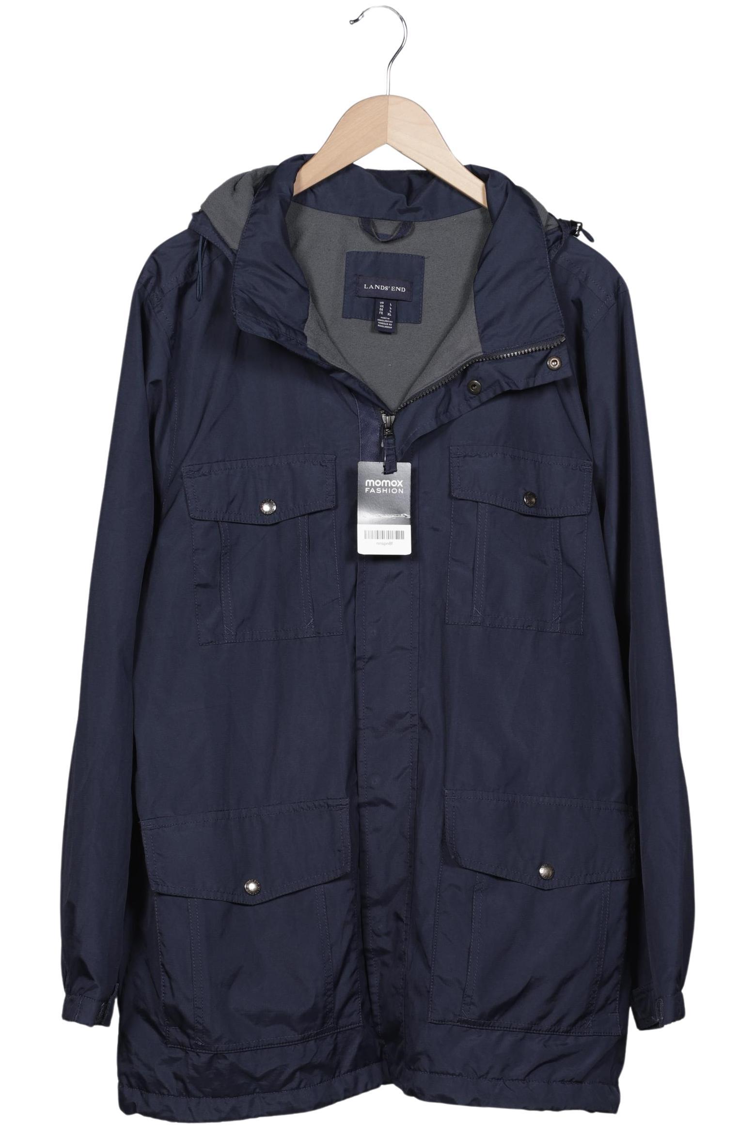 

Lands End Herren Mantel, marineblau, Gr. 52