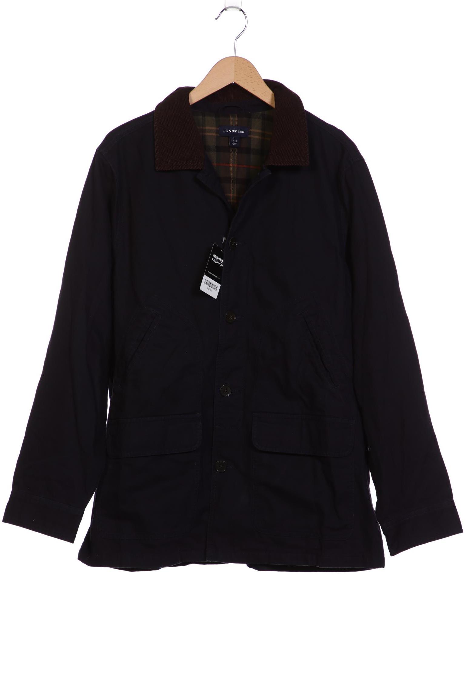 

Lands End Herren Mantel, marineblau, Gr. 52