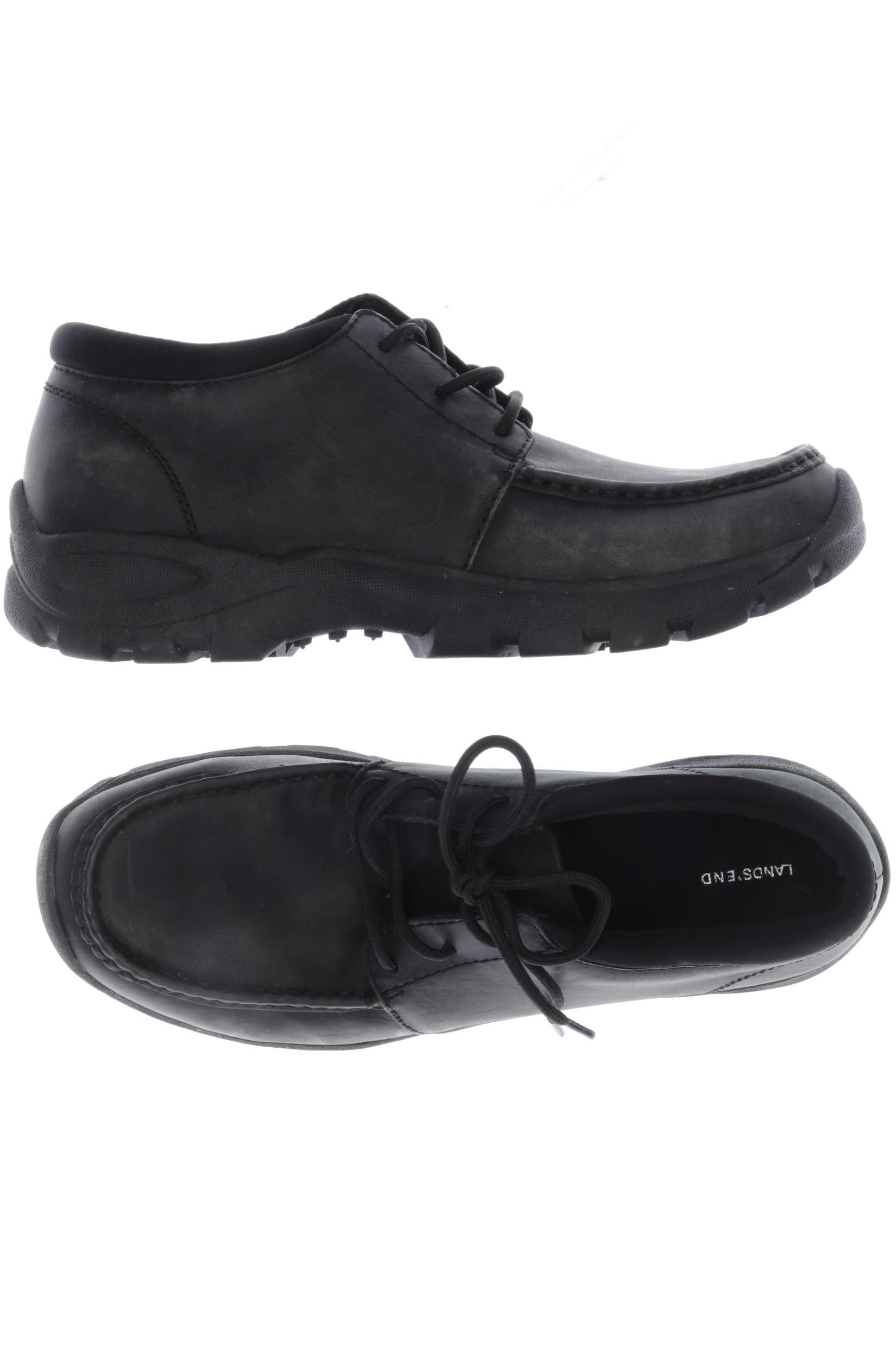 

Lands End Herren Halbschuh, schwarz, Gr. 41.5
