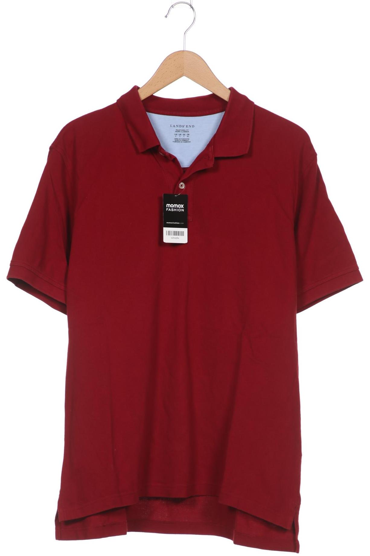 

Lands End Herren Poloshirt, bordeaux, Gr. 52