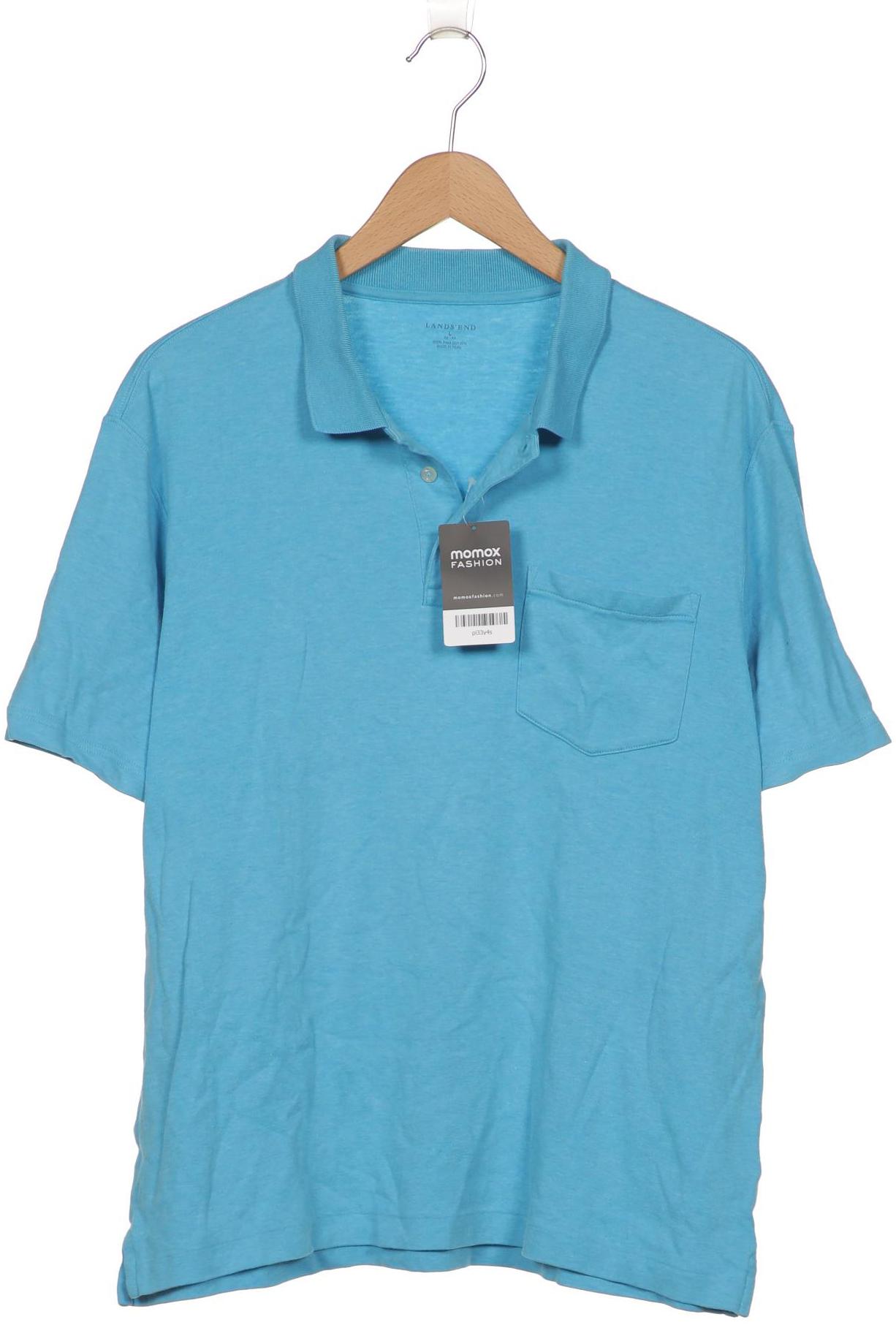 

Lands End Herren Poloshirt, blau, Gr. 52