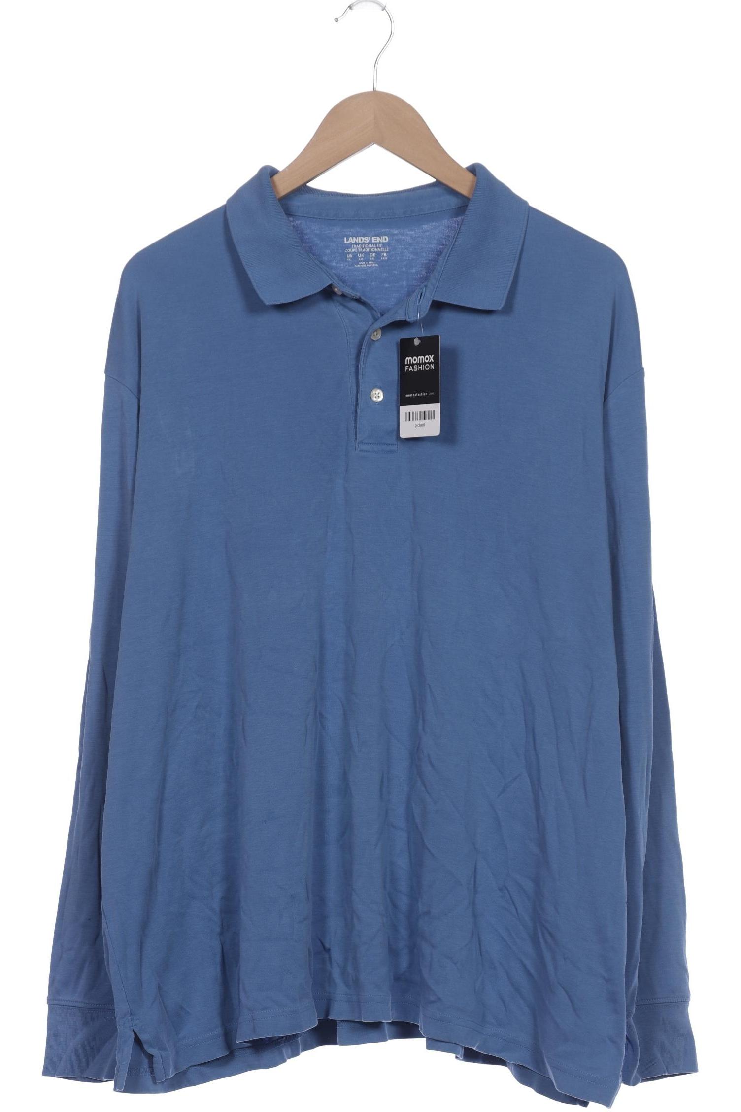 

Lands End Herren Poloshirt, blau, Gr. 56