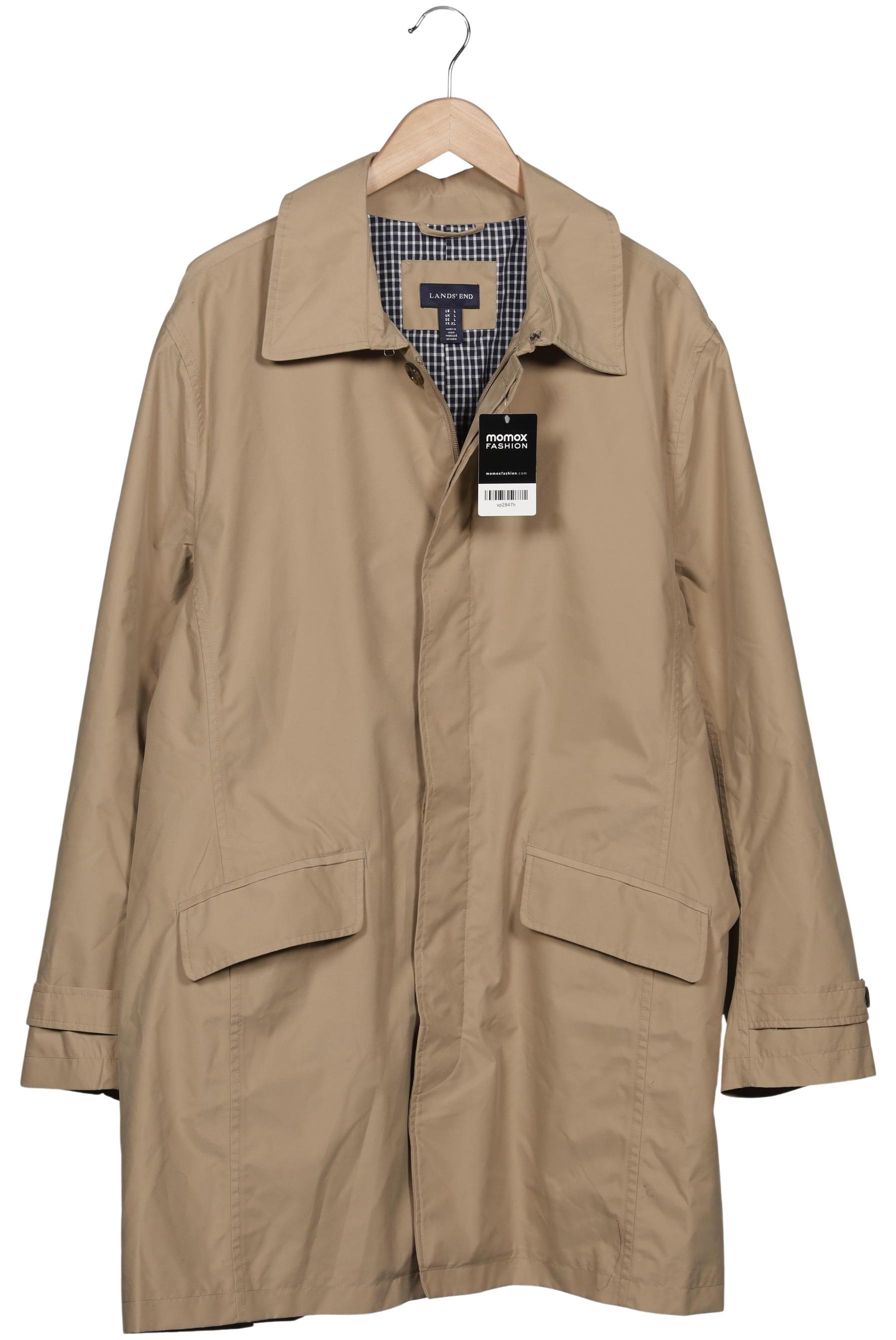 Thumbnail - Lands End Herren Mantel, beige, Gr. 52