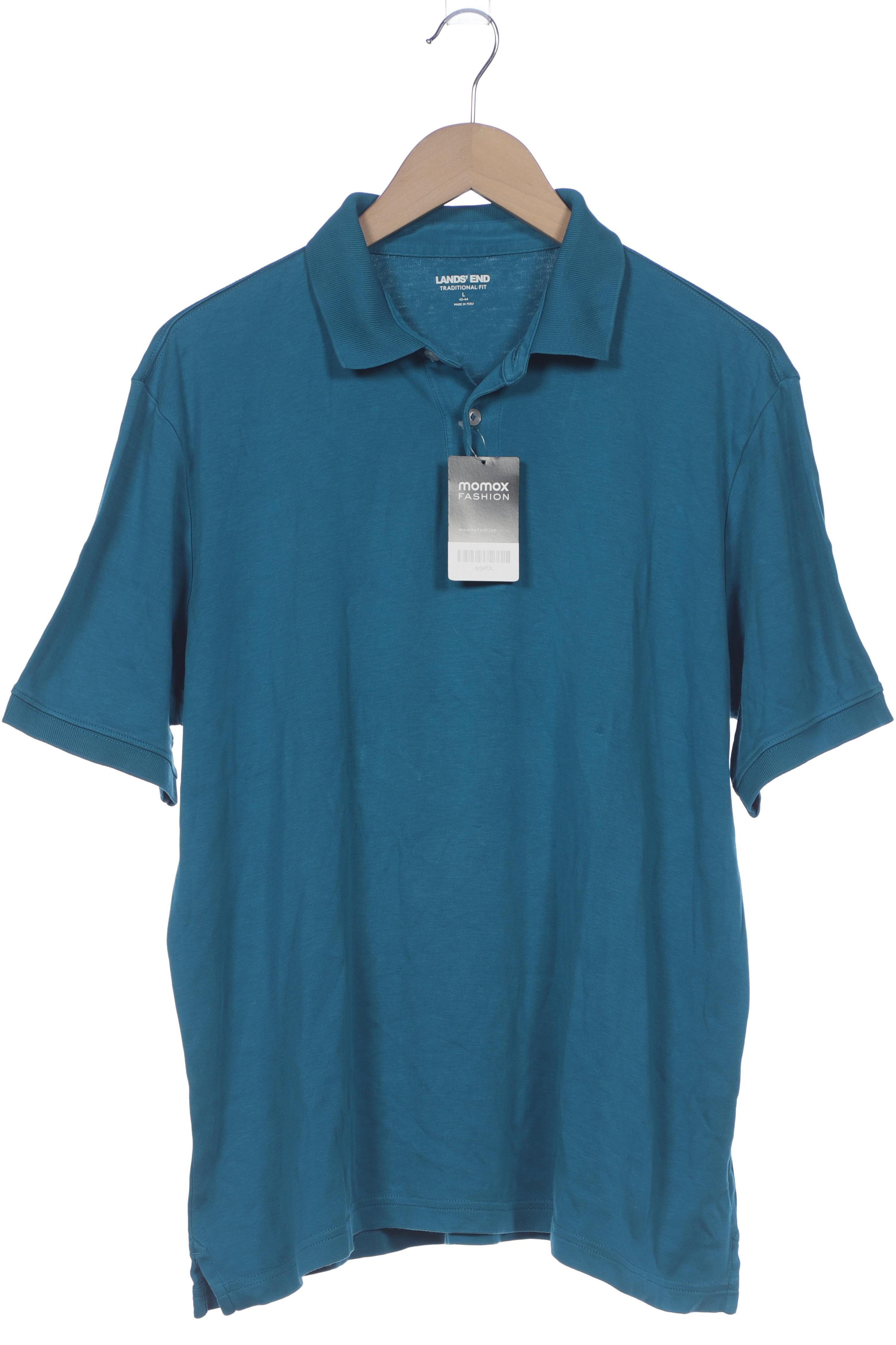 

Lands End Herren Poloshirt, blau, Gr. 52