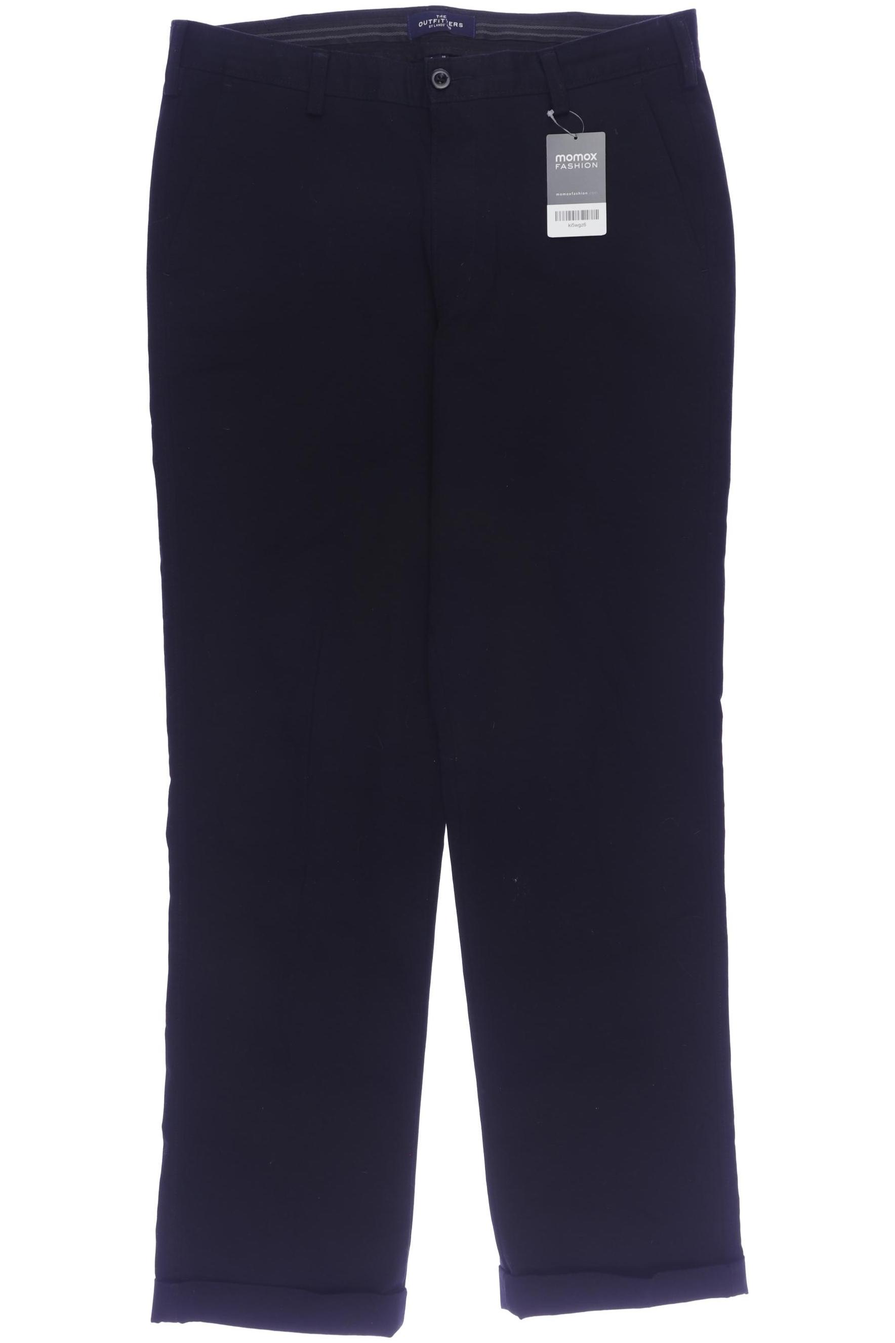

Lands End Herren Stoffhose, schwarz, Gr. 50