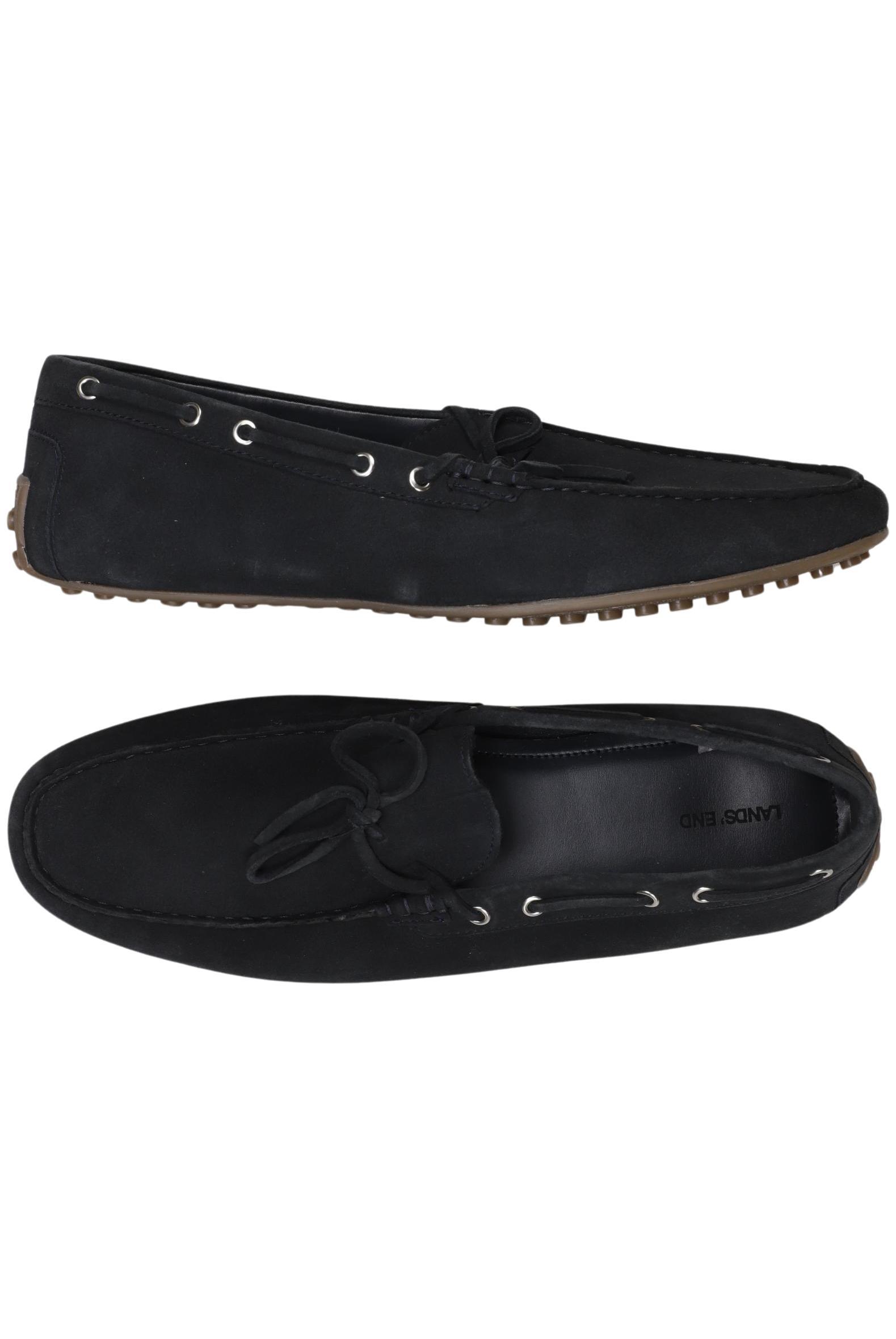 

Lands End Herren Halbschuh, schwarz, Gr. 45