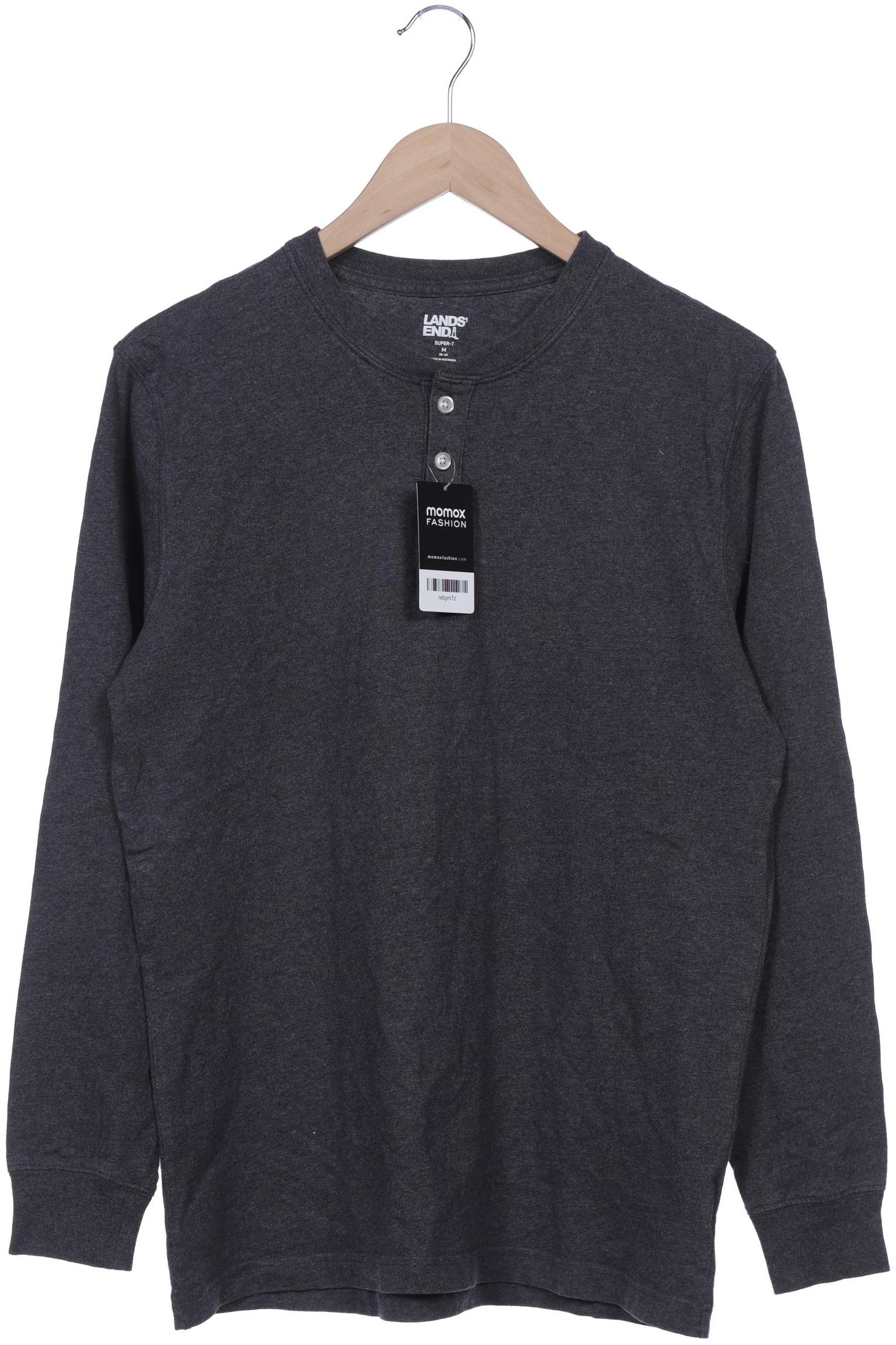 

Lands End Herren Langarmshirt, grau, Gr. 48