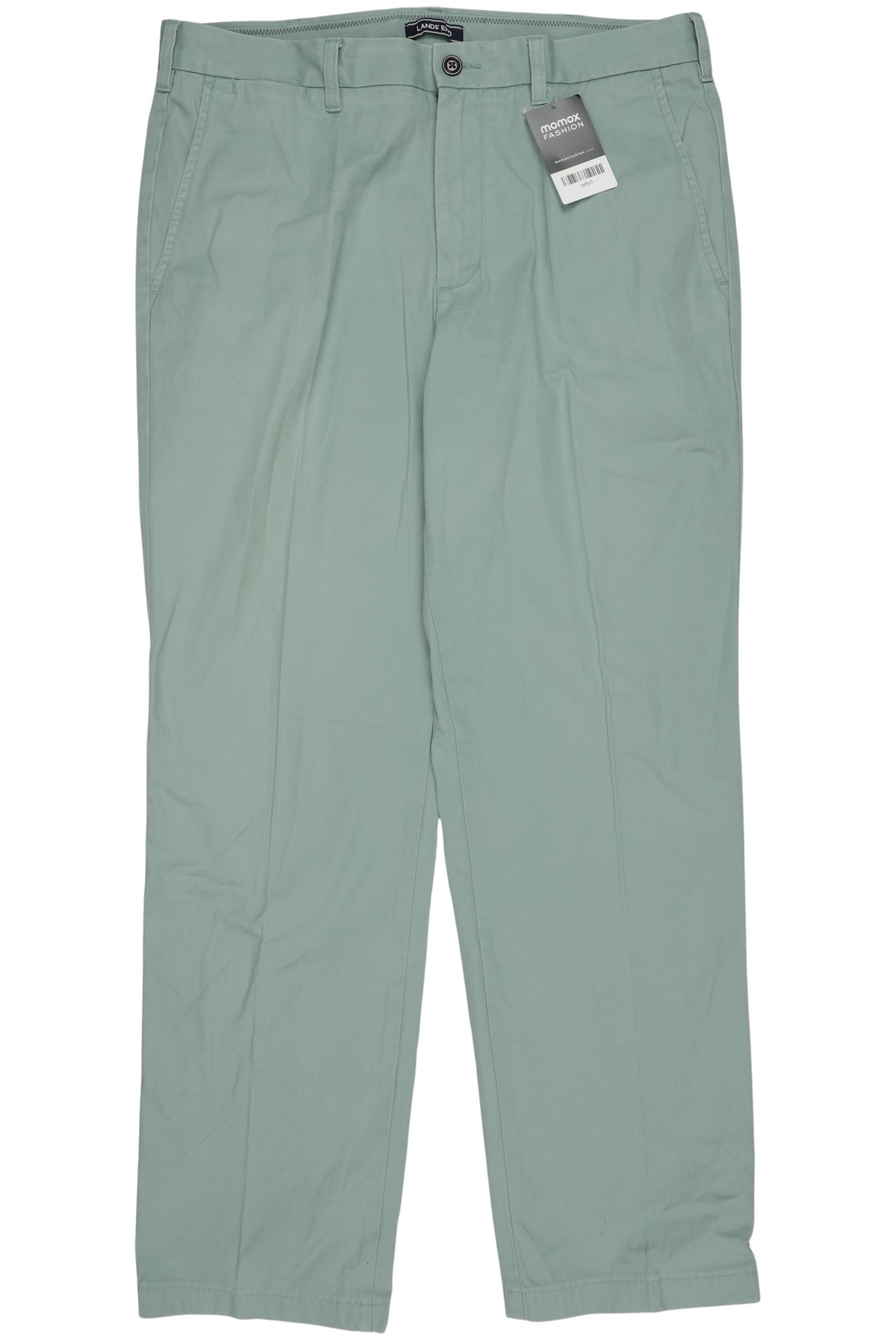 

Lands End Herren Stoffhose, türkis, Gr. 52