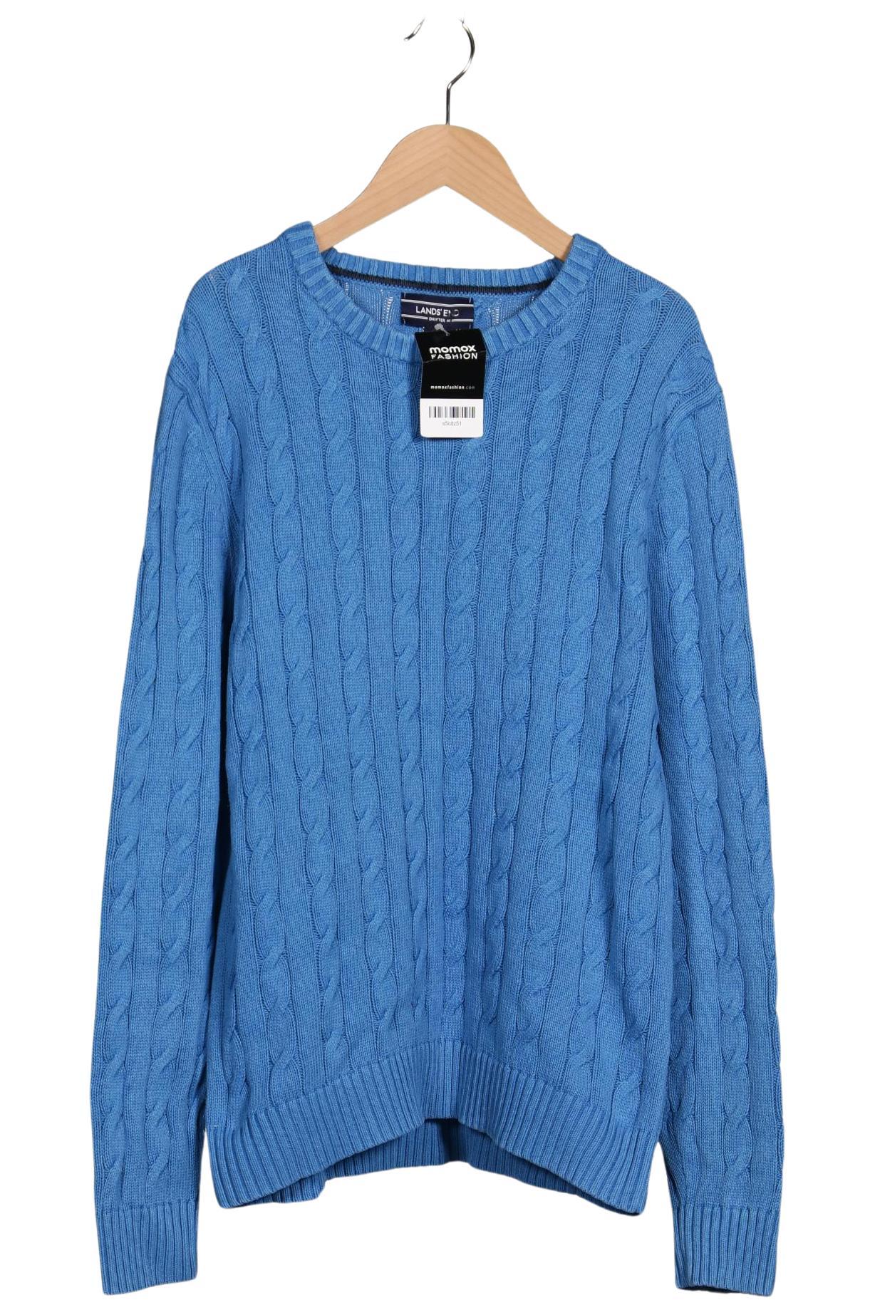 

Lands End Herren Pullover, blau, Gr. 48