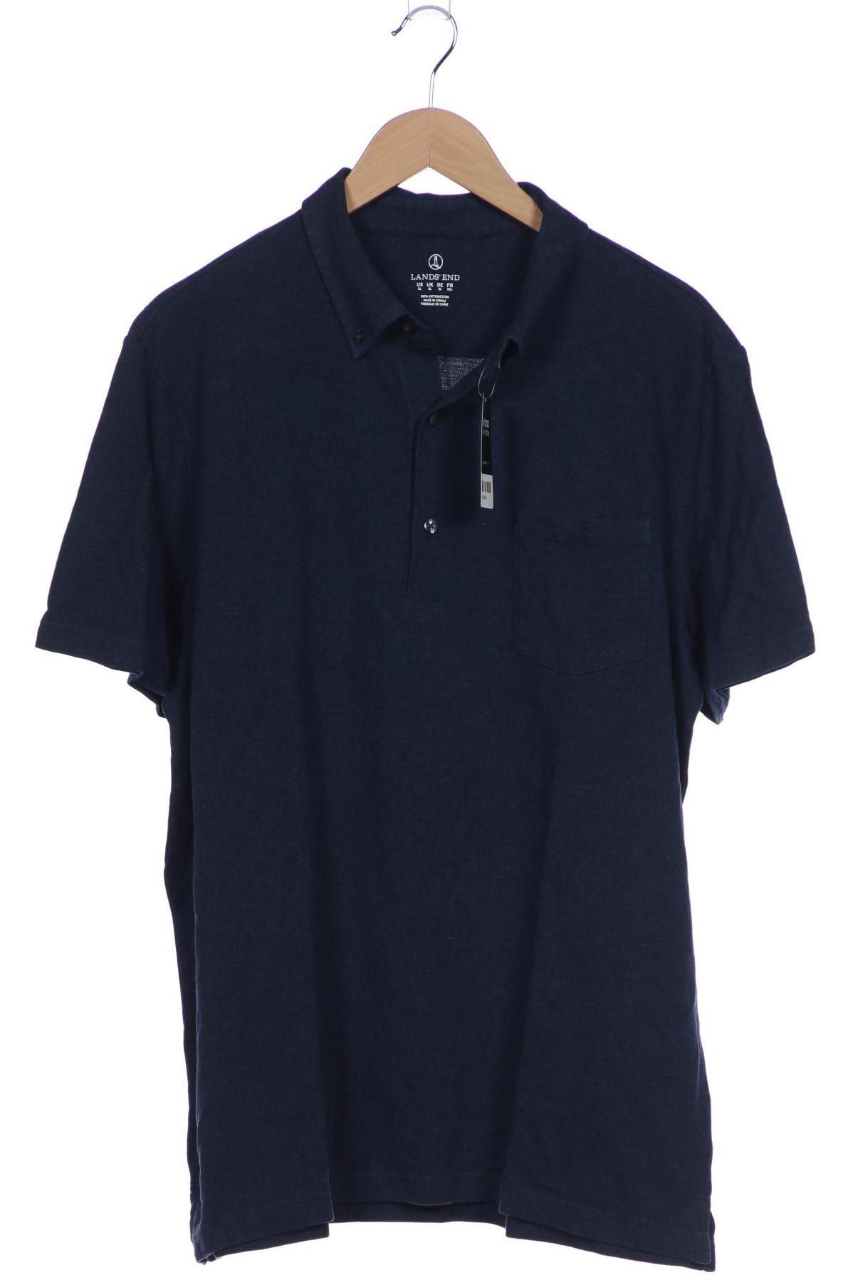 

Lands End Herren Poloshirt, marineblau, Gr. 54