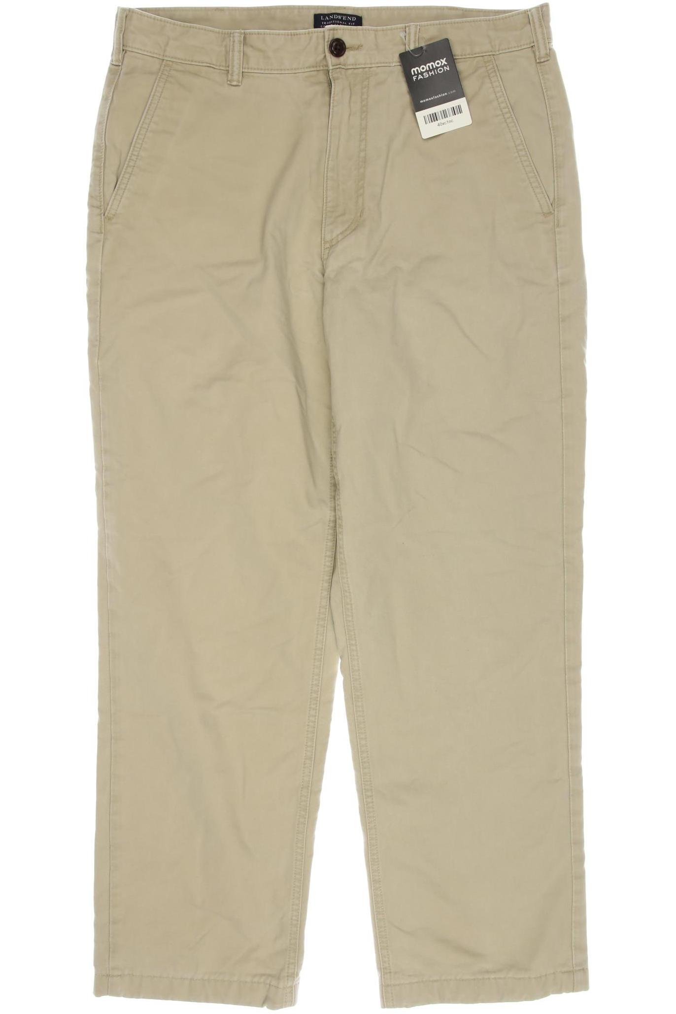 

Lands End Herren Stoffhose, beige, Gr. 46