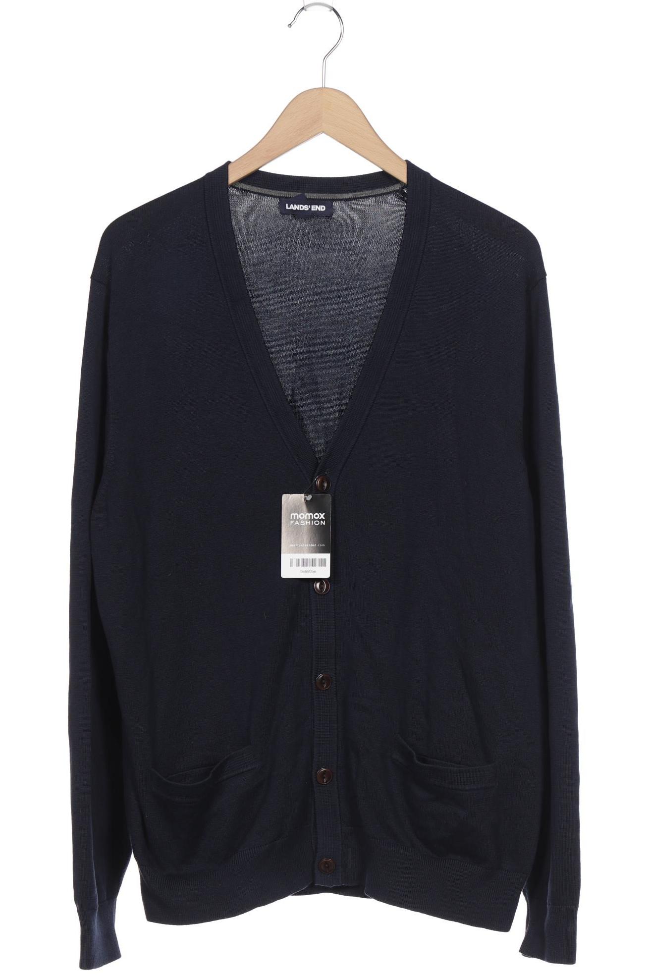 

Lands End Herren Strickjacke, blau, Gr. 52