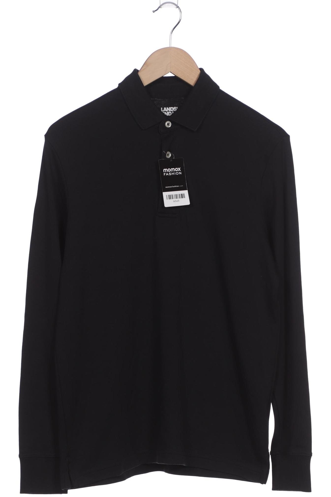

Lands End Herren Poloshirt, schwarz, Gr. 46