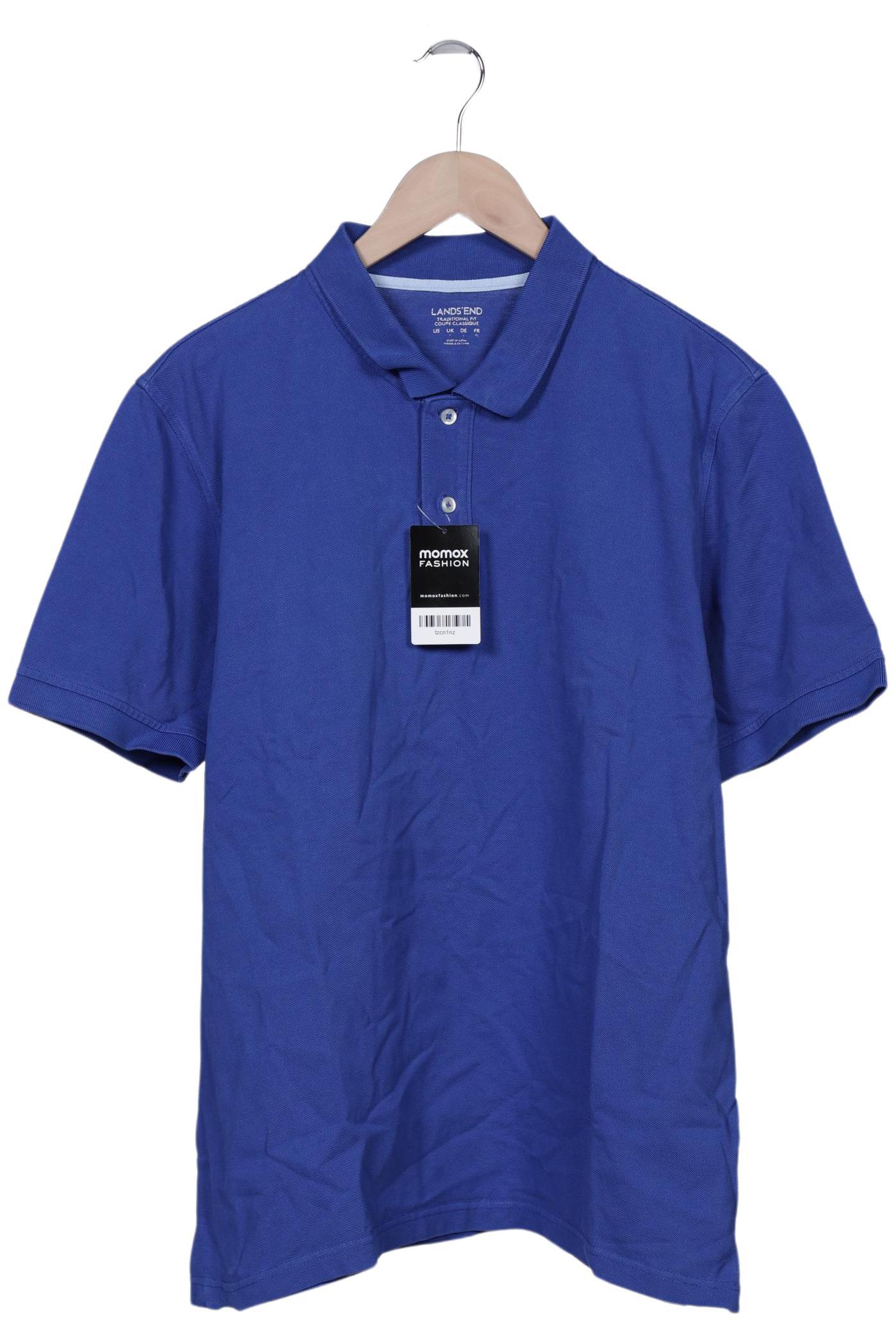 

Lands End Herren Poloshirt, blau, Gr. 52