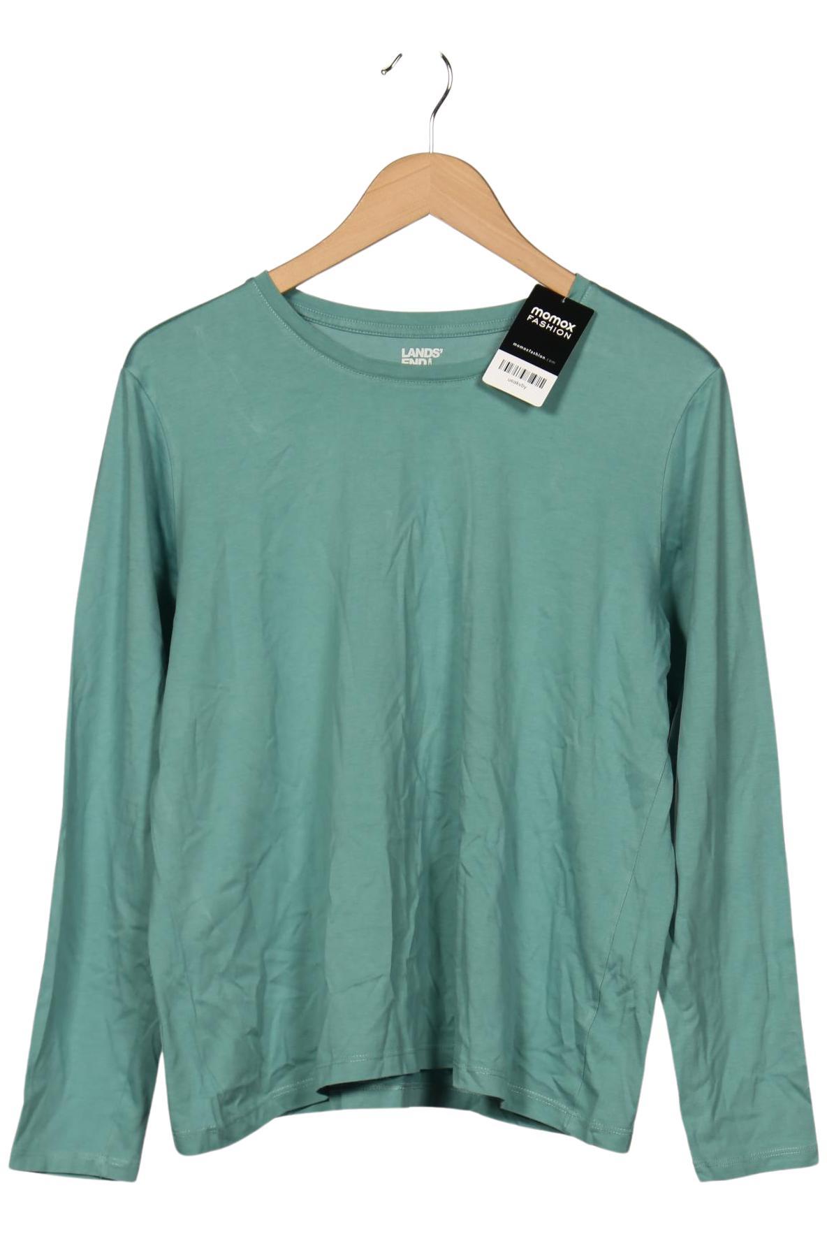 Thumbnail - Lands End Herren Langarmshirt, türkis, Gr. 52