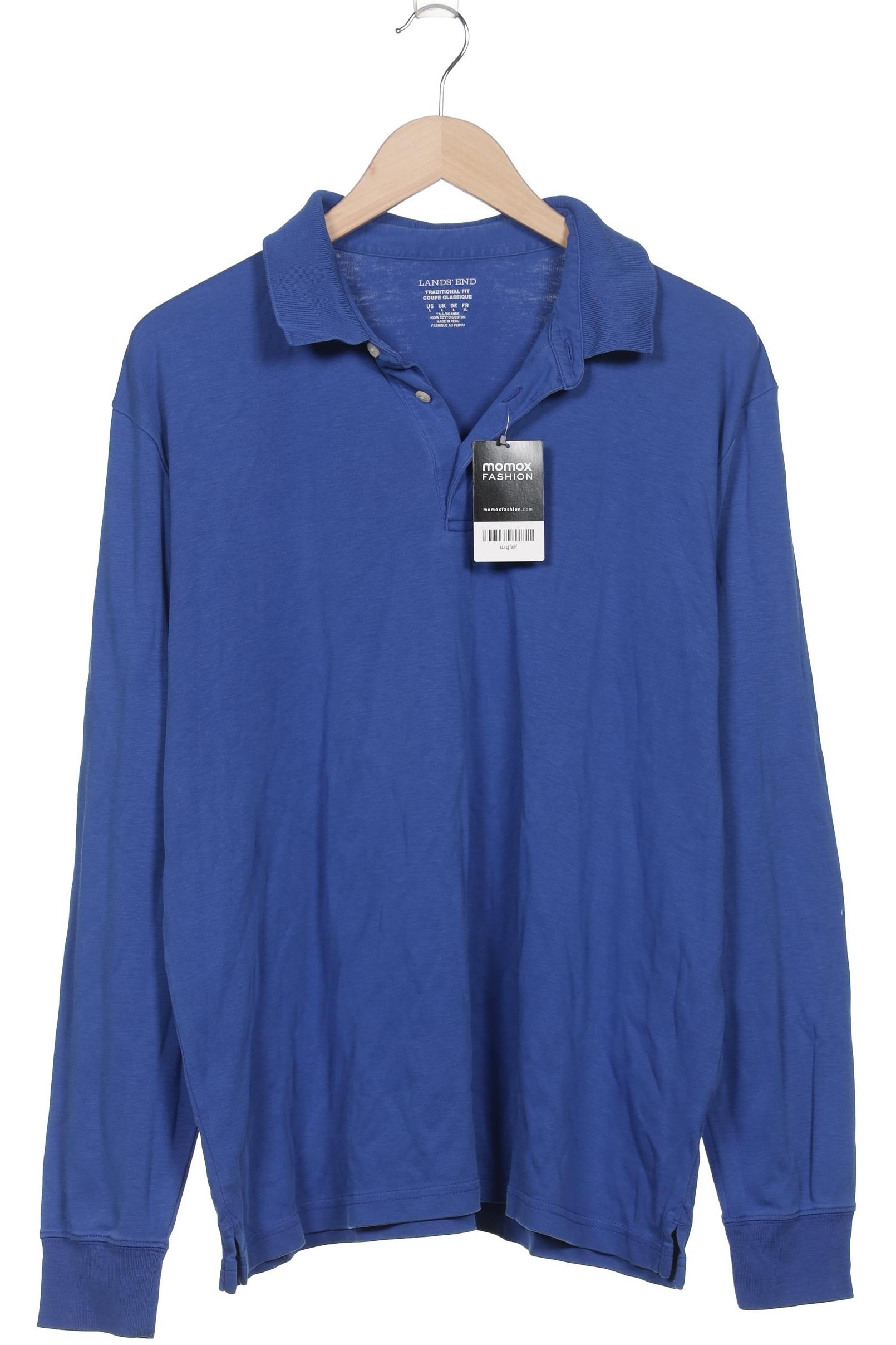 

Lands End Herren Poloshirt, blau, Gr. 52