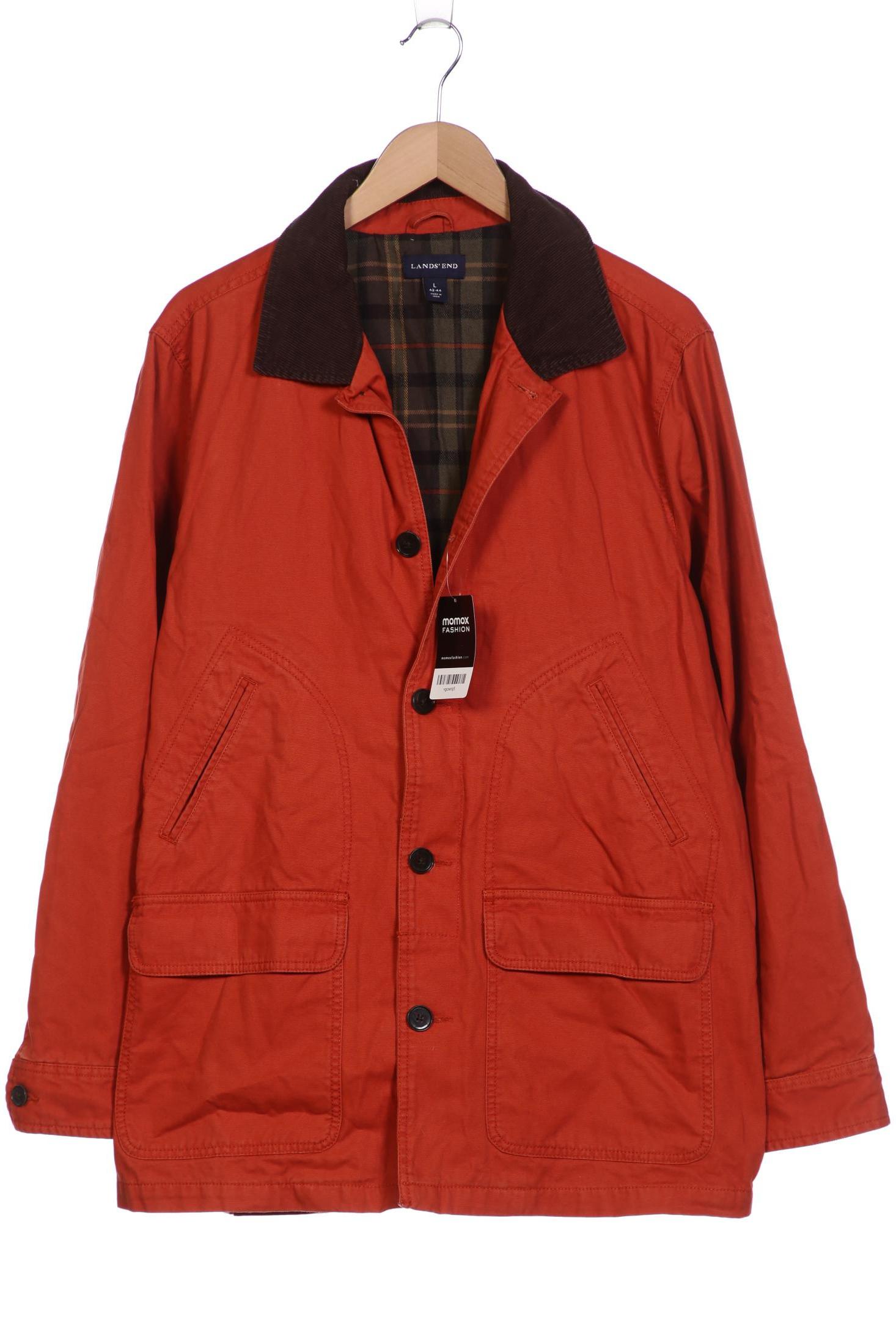 

Lands End Herren Jacke, orange, Gr. 52