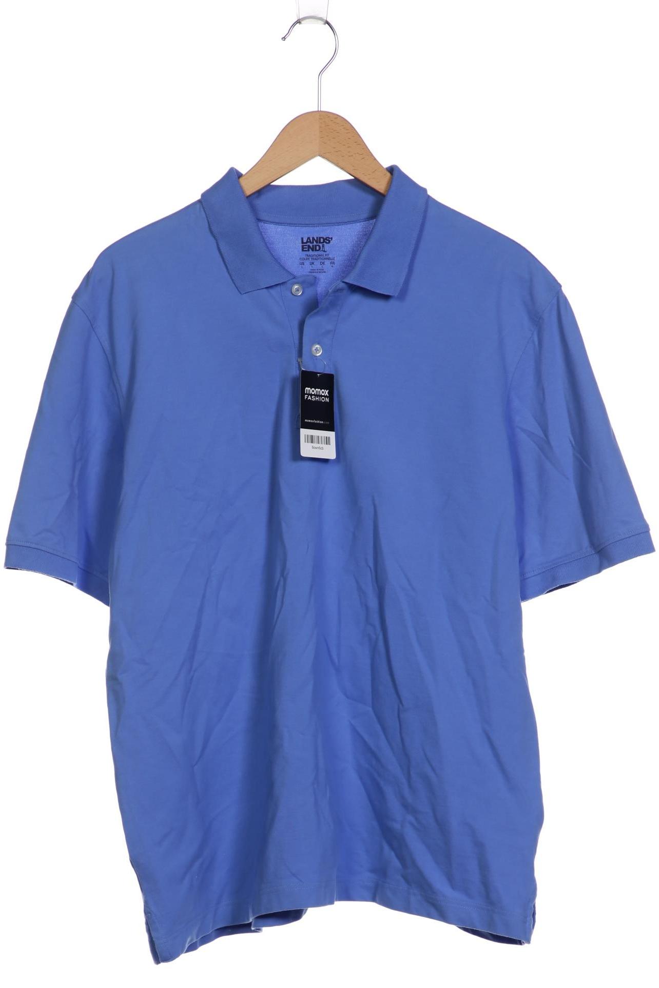 

Lands End Herren Poloshirt, blau, Gr. 52