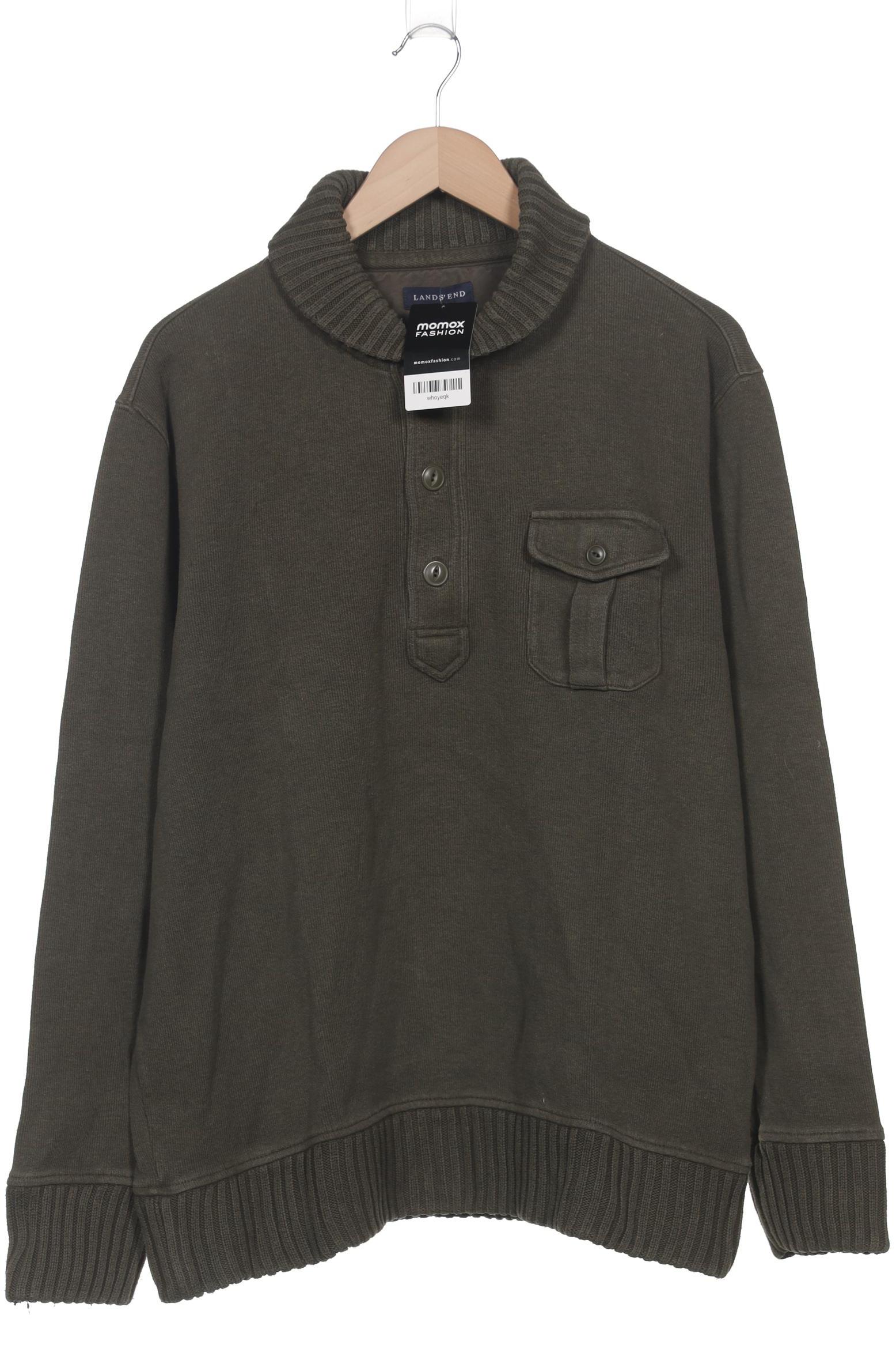 

Lands End Herren Pullover, grün, Gr. 52