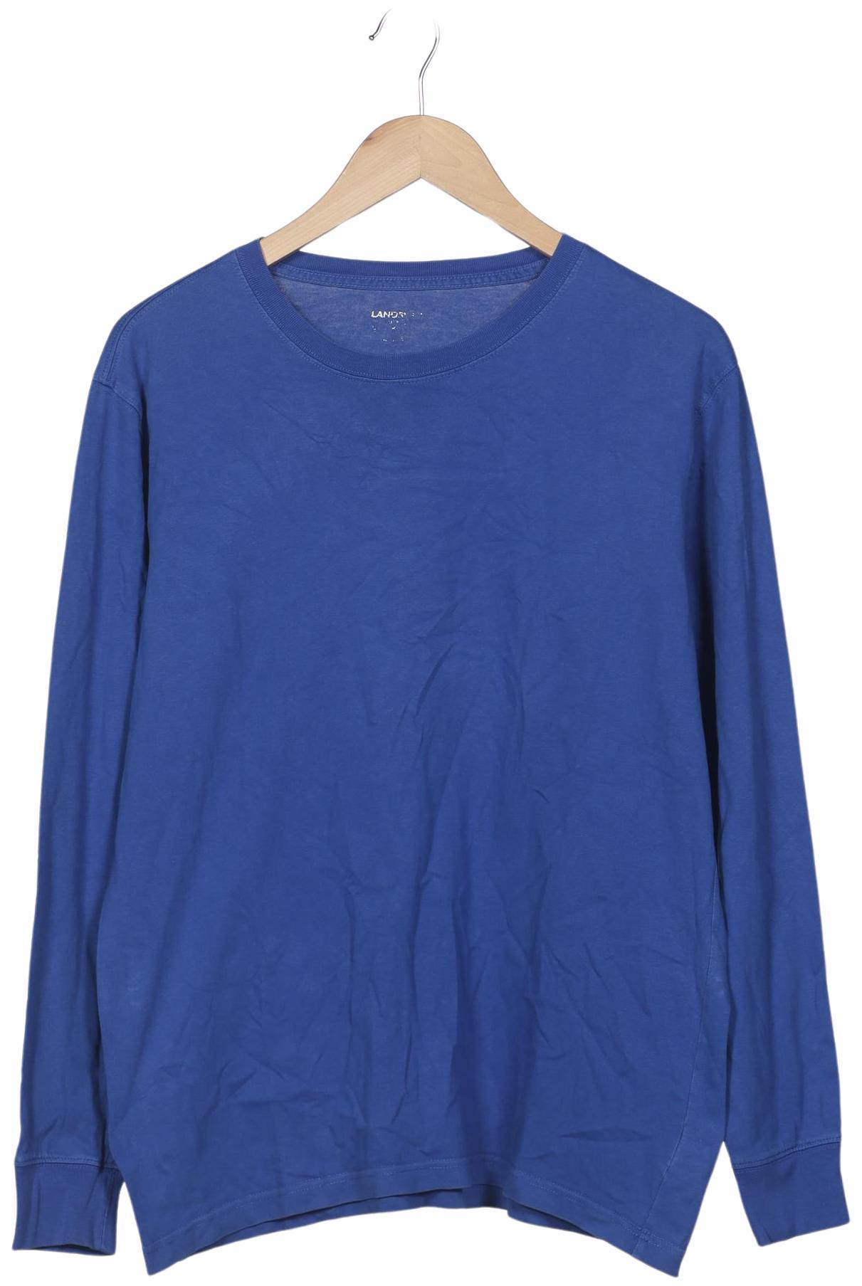 Thumbnail - Lands End Herren Langarmshirt, blau, Gr. 48