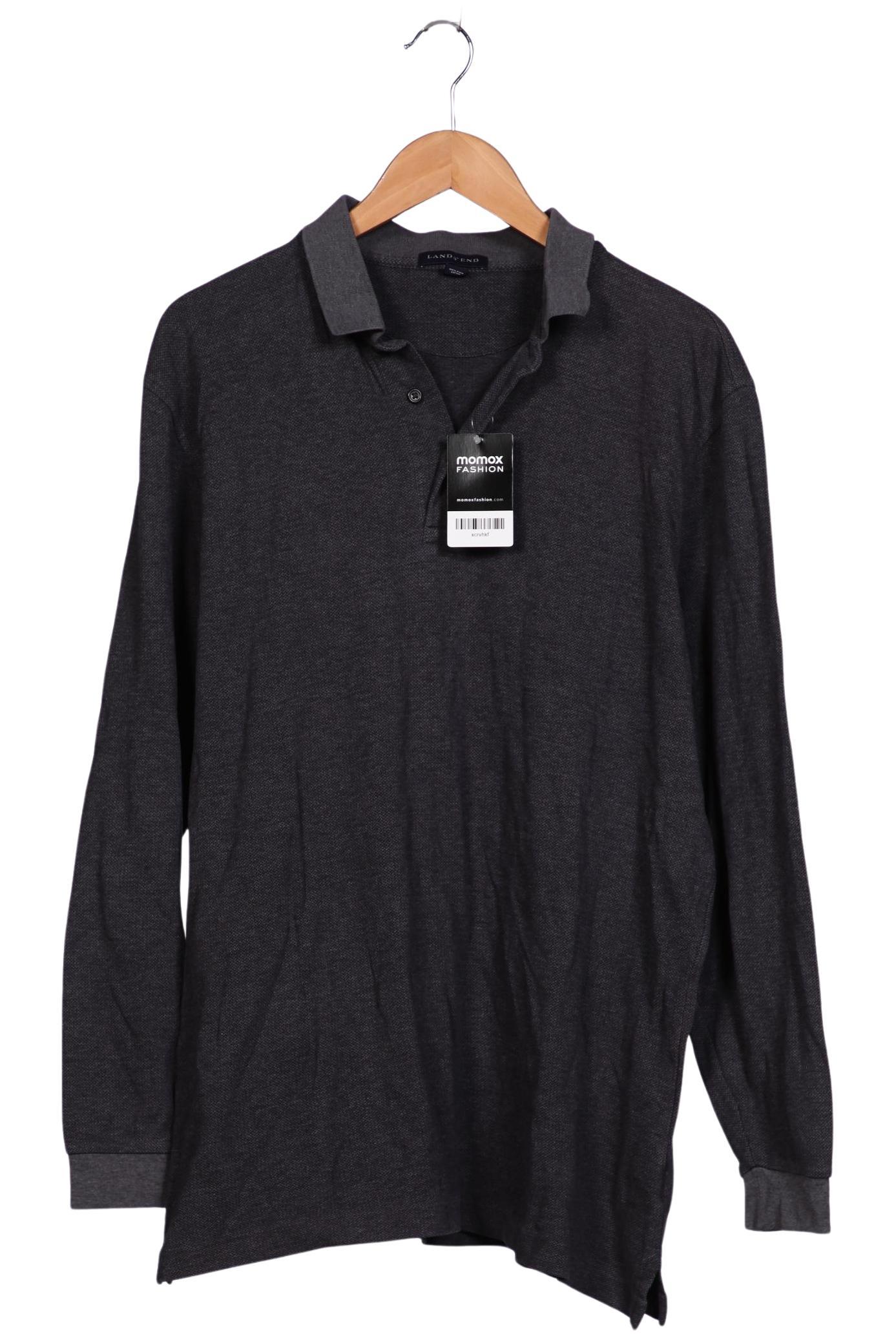 

Lands End Herren Langarmshirt, grau, Gr. 52