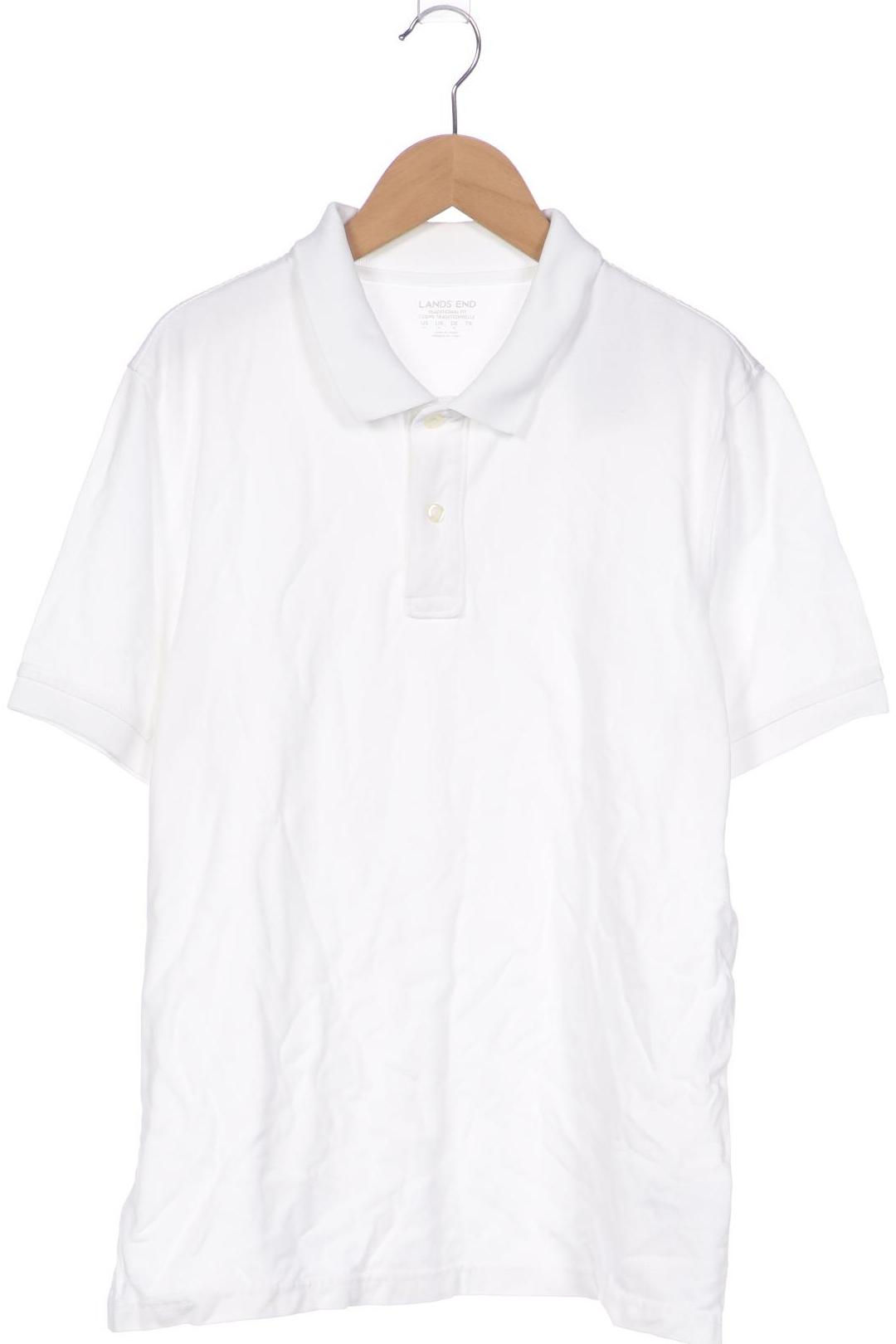 

Lands End Herren Poloshirt, weiß, Gr. 48