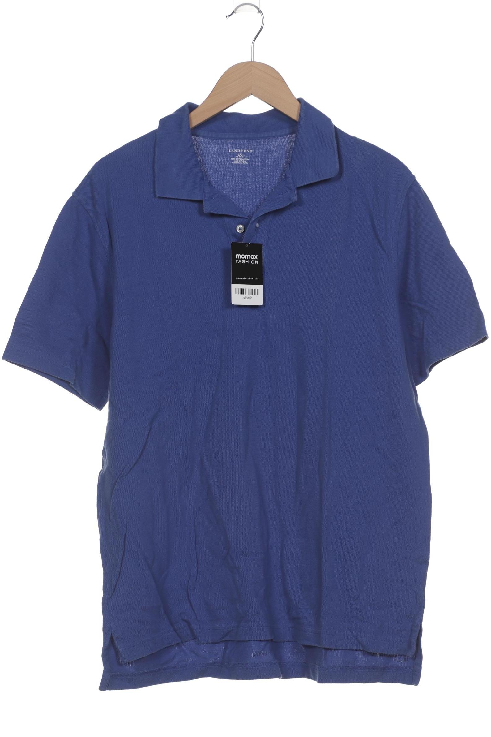 

Lands End Herren Poloshirt, blau, Gr. 52