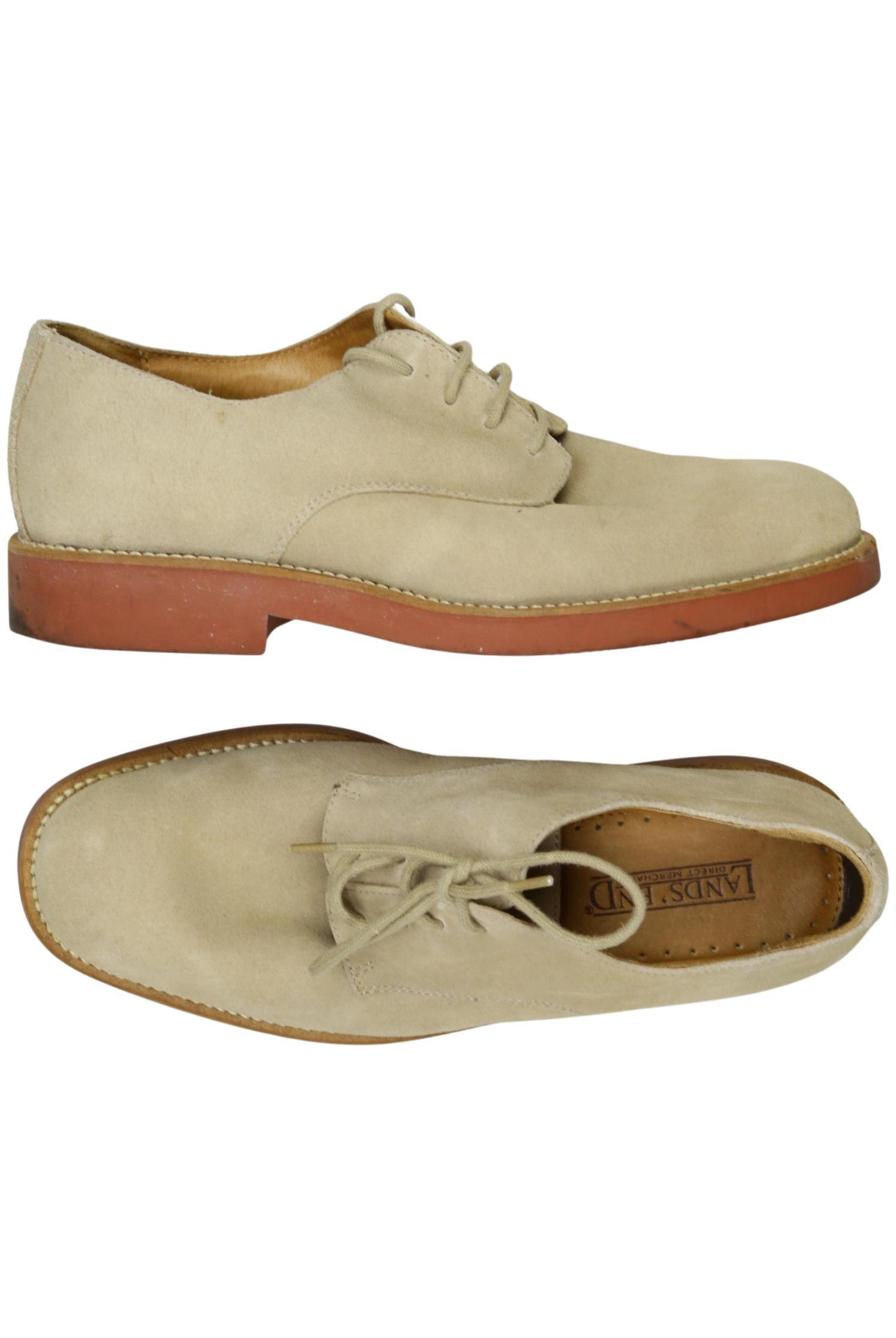 

Lands End Herren Halbschuh, beige, Gr. 9