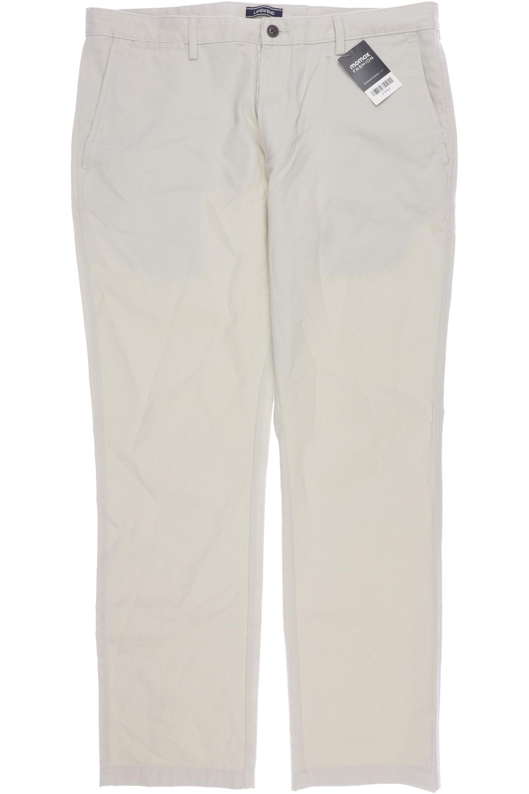 

Lands End Herren Stoffhose, cremeweiß, Gr. 54