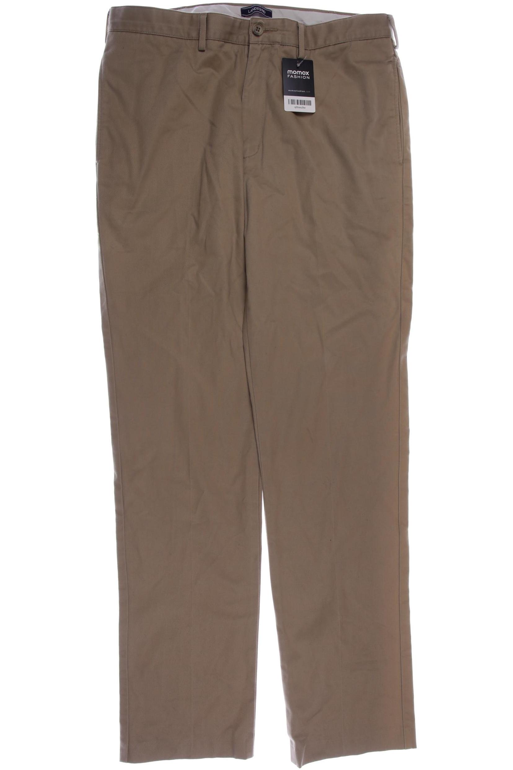 

Lands End Herren Stoffhose, beige, Gr. 52