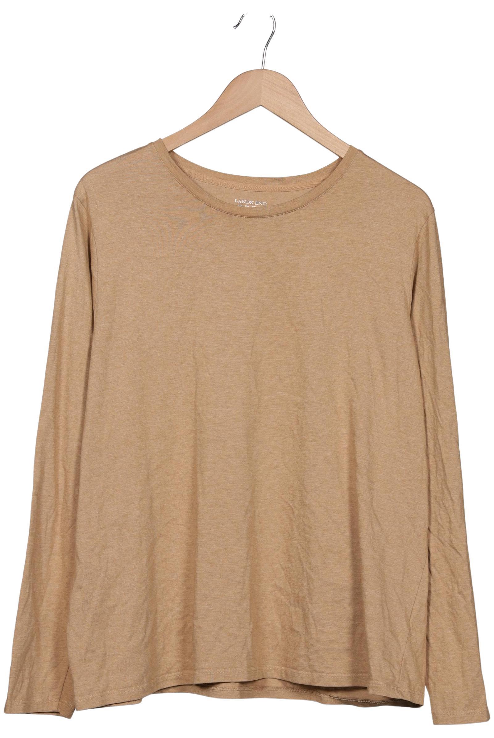 Thumbnail - Lands End Herren Langarmshirt, beige, Gr. 54