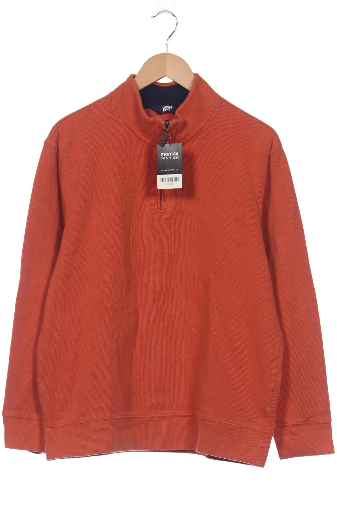 

Lands End Herren Sweatshirt, orange, Gr. 52