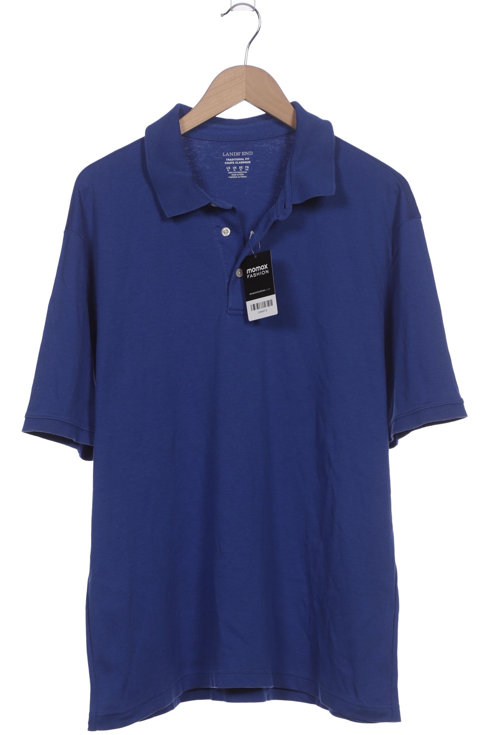 

Lands End Herren Poloshirt, blau, Gr. 54