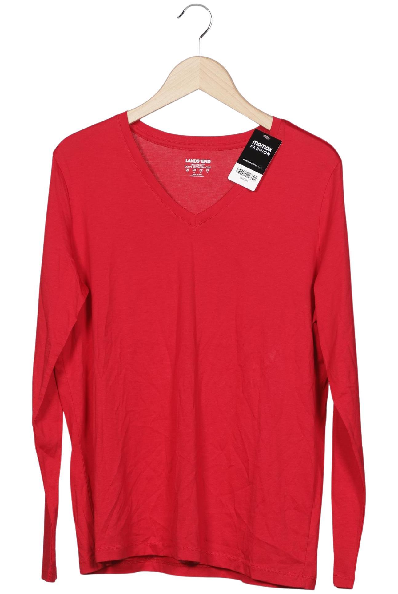 Thumbnail - Lands End Herren Langarmshirt, rot, Gr. 48