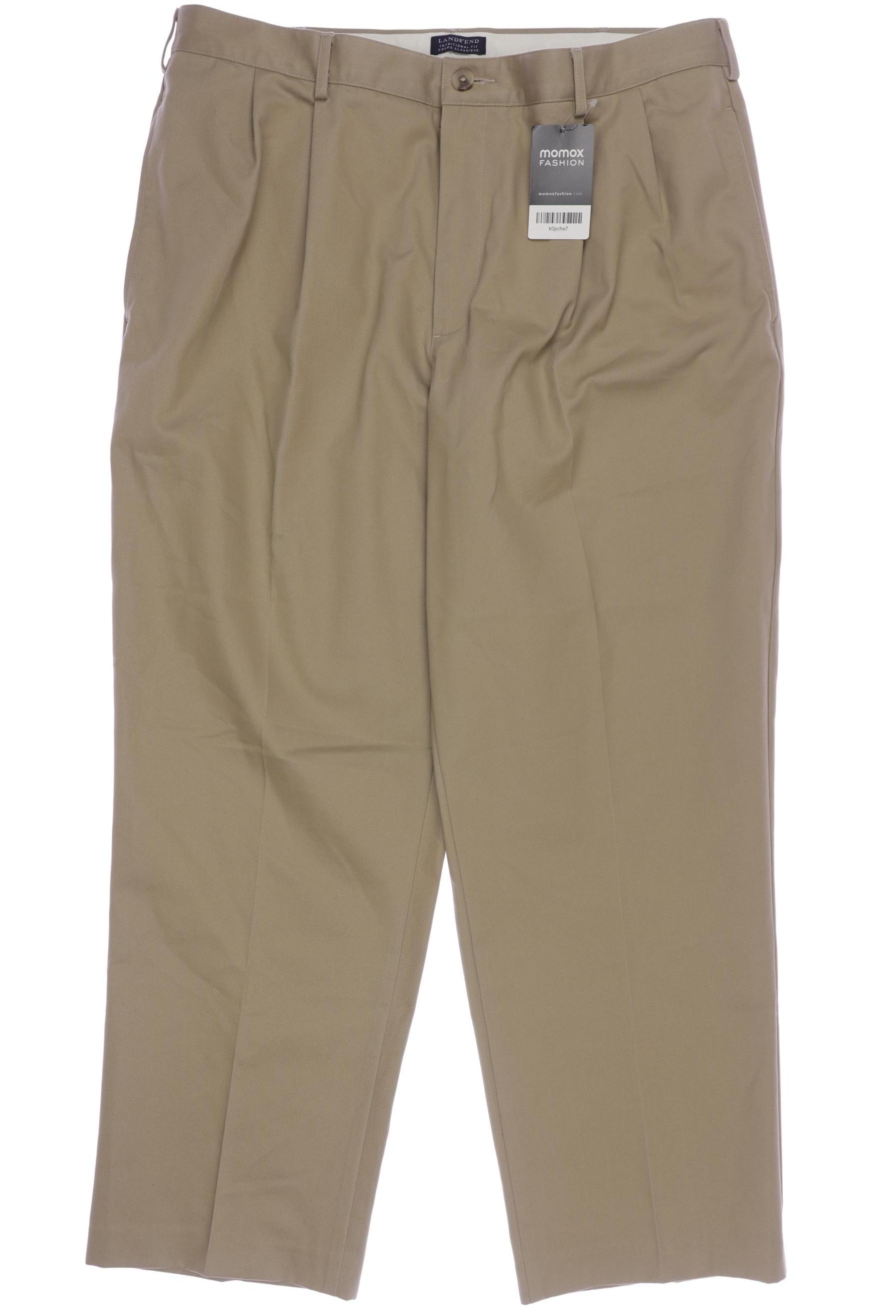 

Lands End Herren Stoffhose, beige, Gr. 54