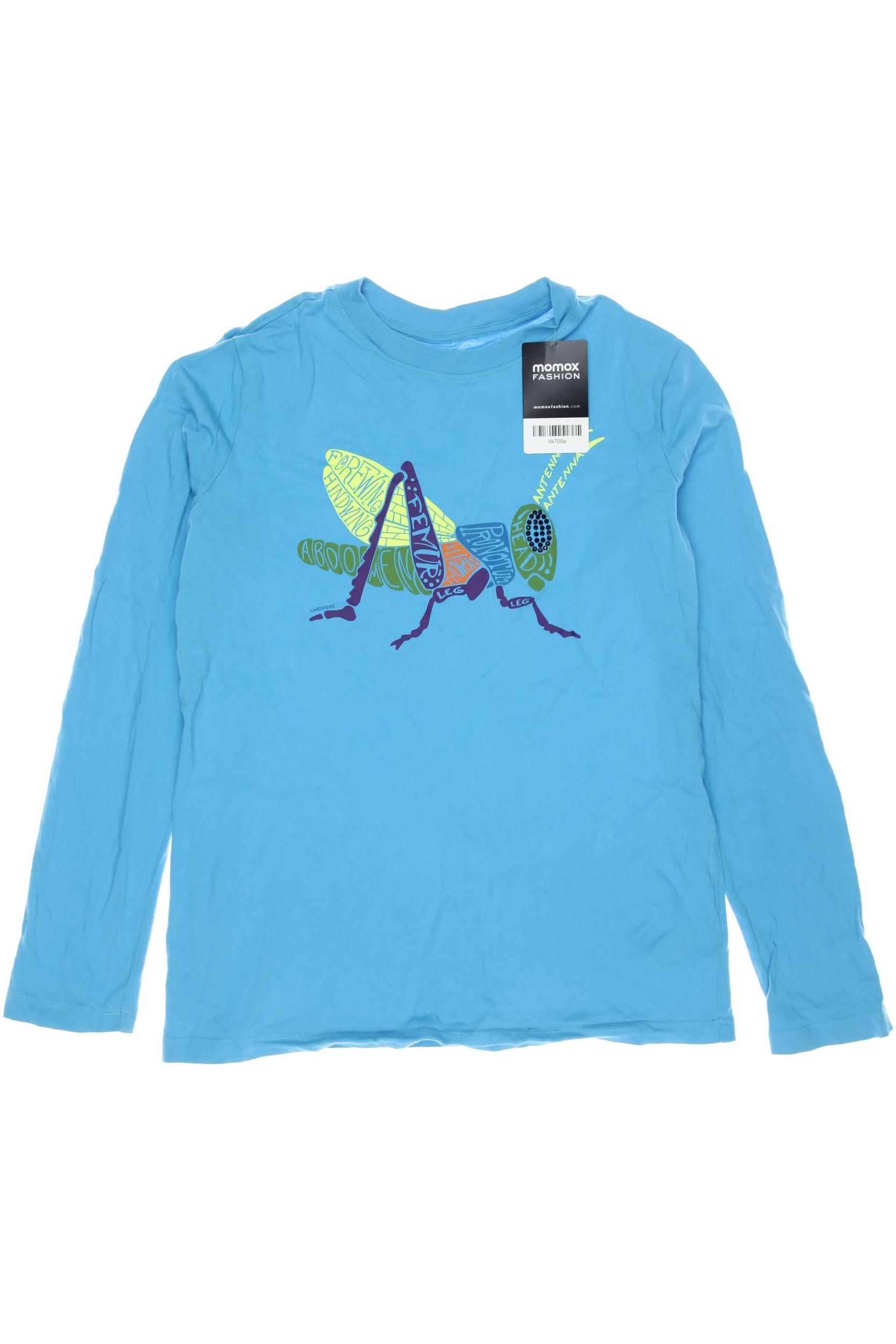 

Lands End Herren Langarmshirt, blau, Gr. 170