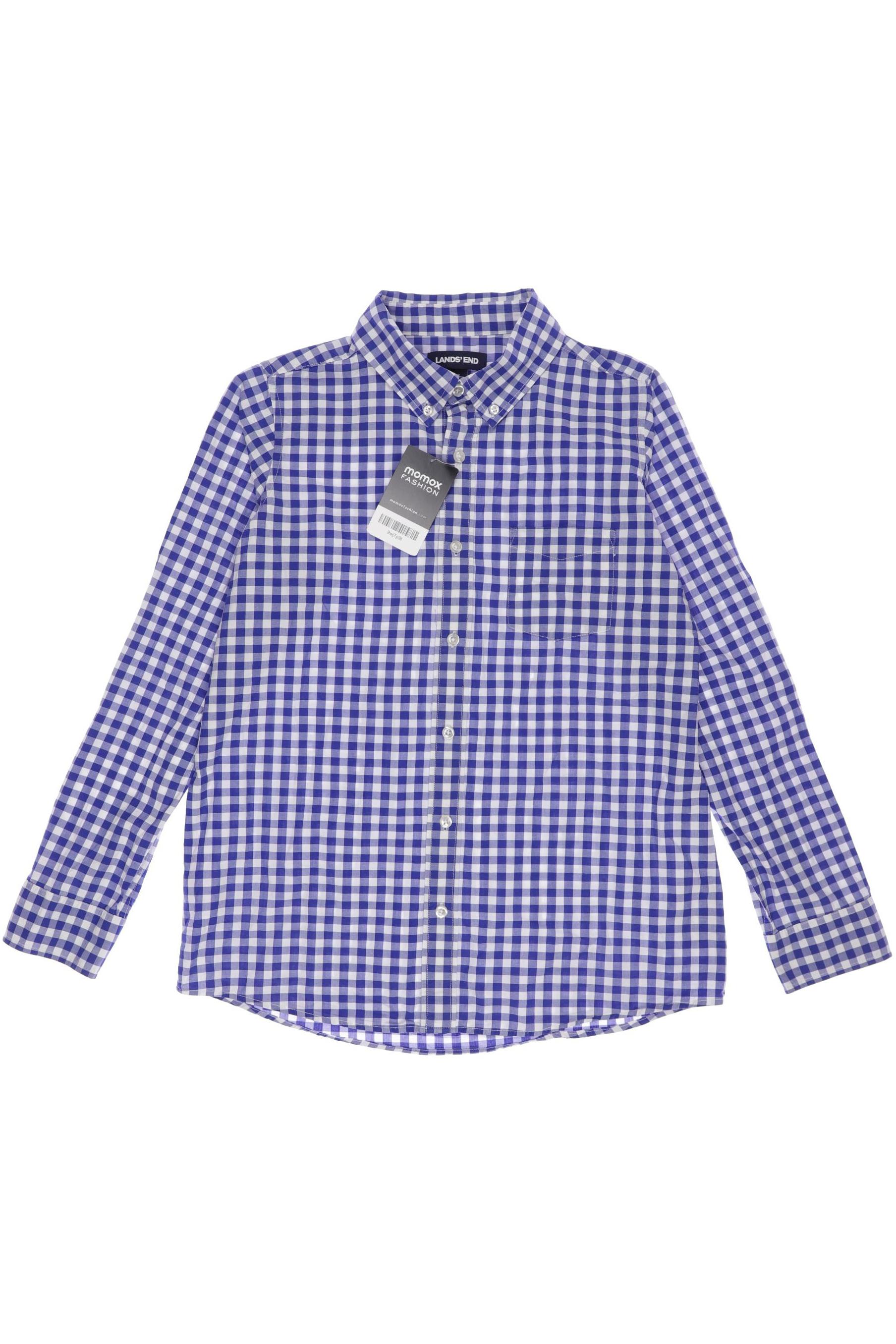 

Lands End Herren Hemd, blau, Gr. 146/152