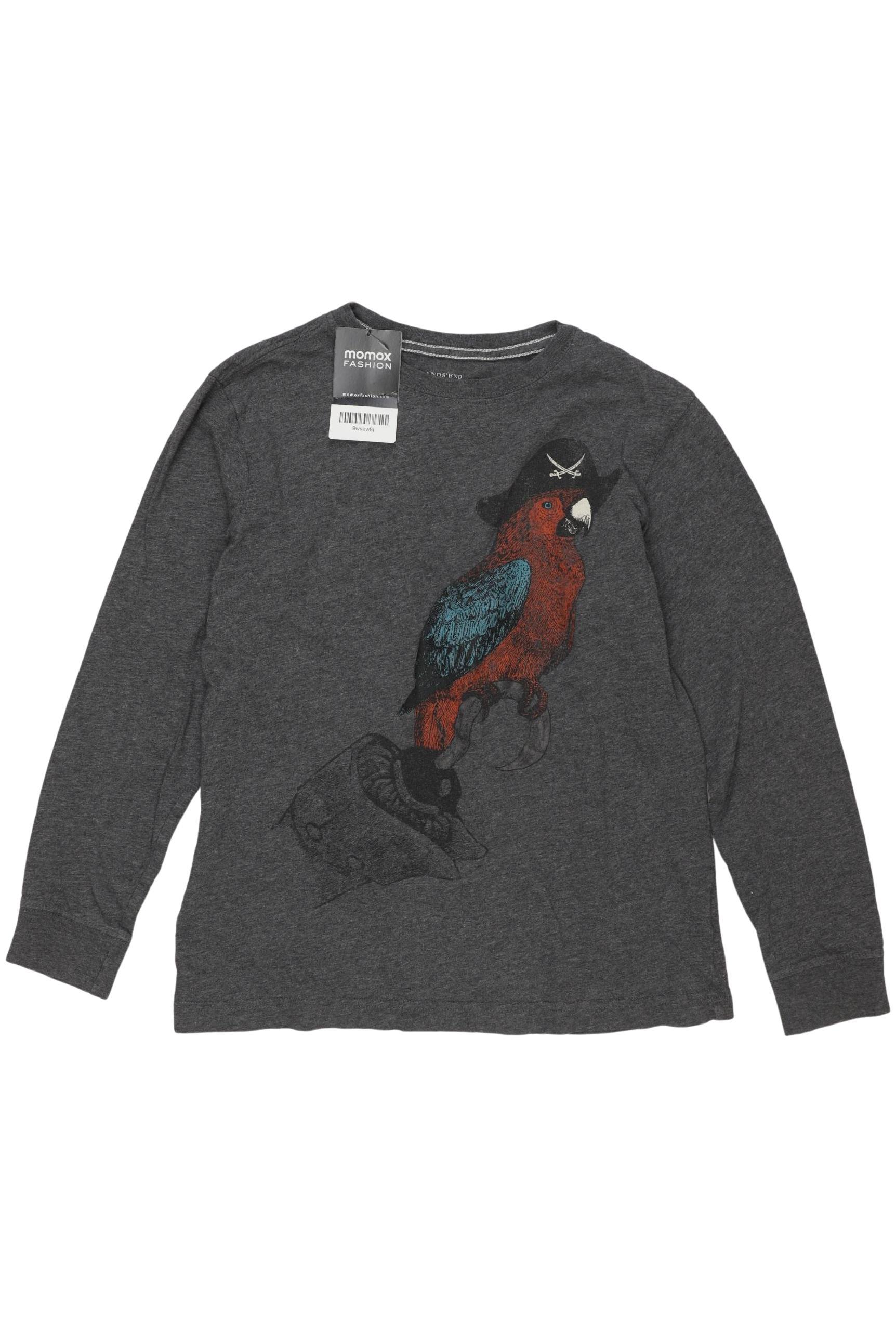

Lands End Jungen Langarmshirt, grau, Gr. 140