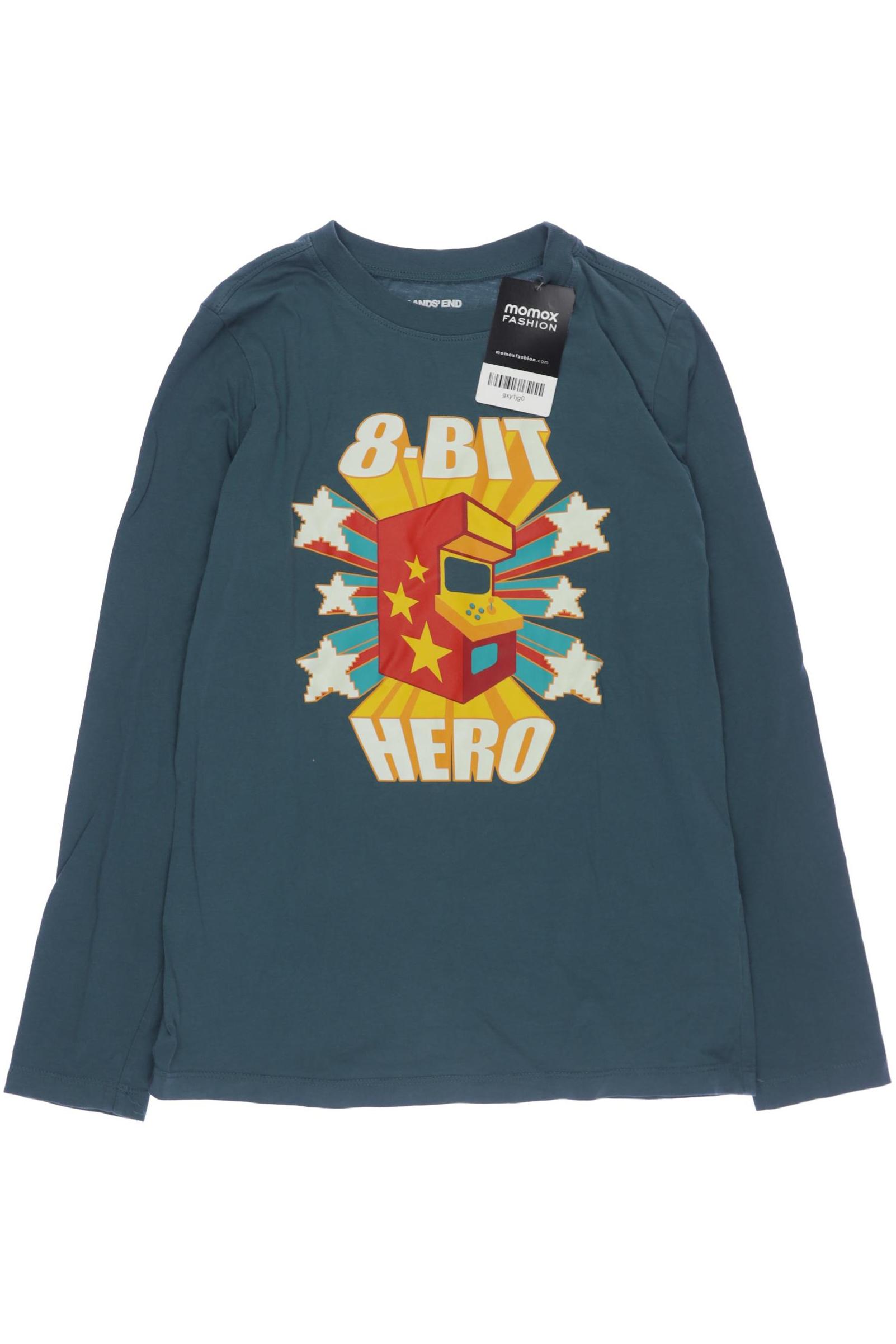 

Lands End Jungen Langarmshirt, türkis