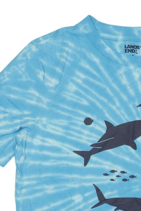 Thumbnail - Lands End Jungen T-Shirt, hellblau, Gr. 170